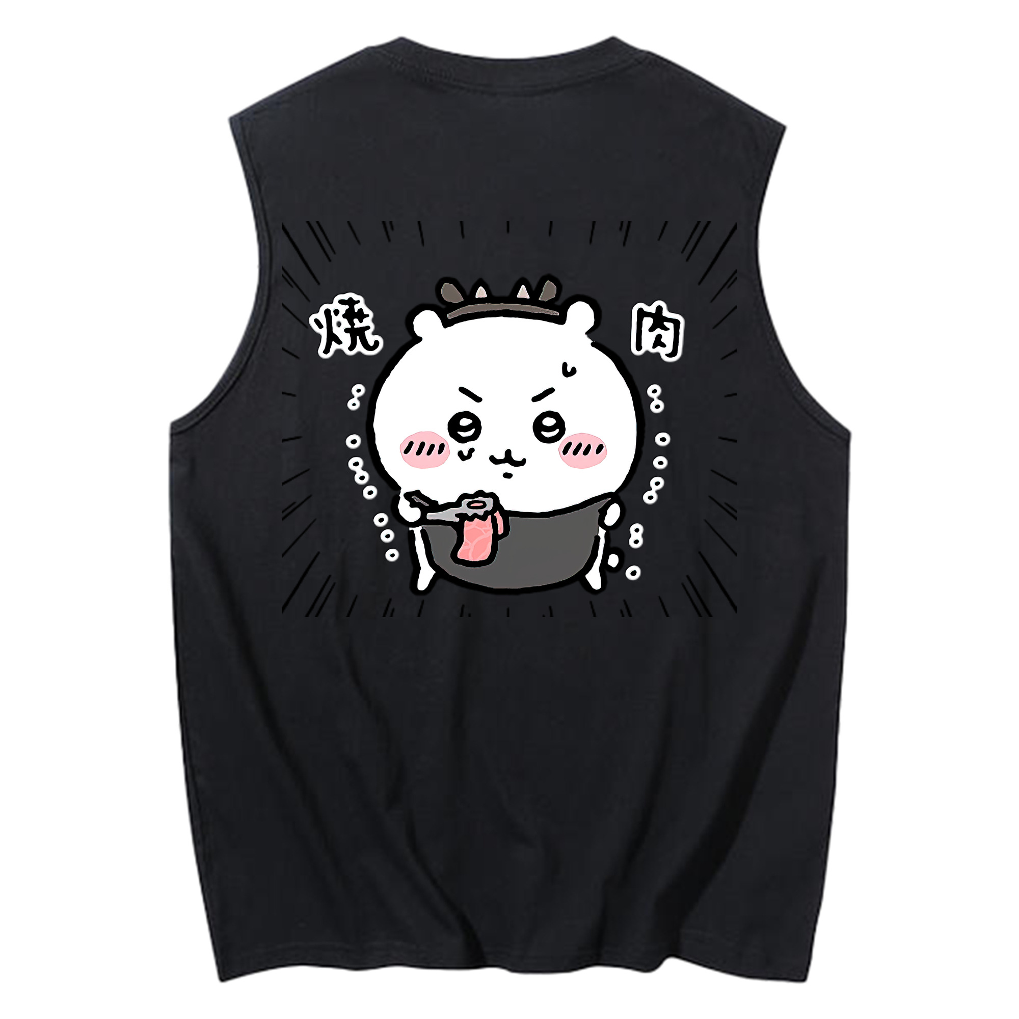 （画像用） ちいかわ ちいかわ Chii-kawa chiikawa コットン100％タンクトップ（背面プリント）