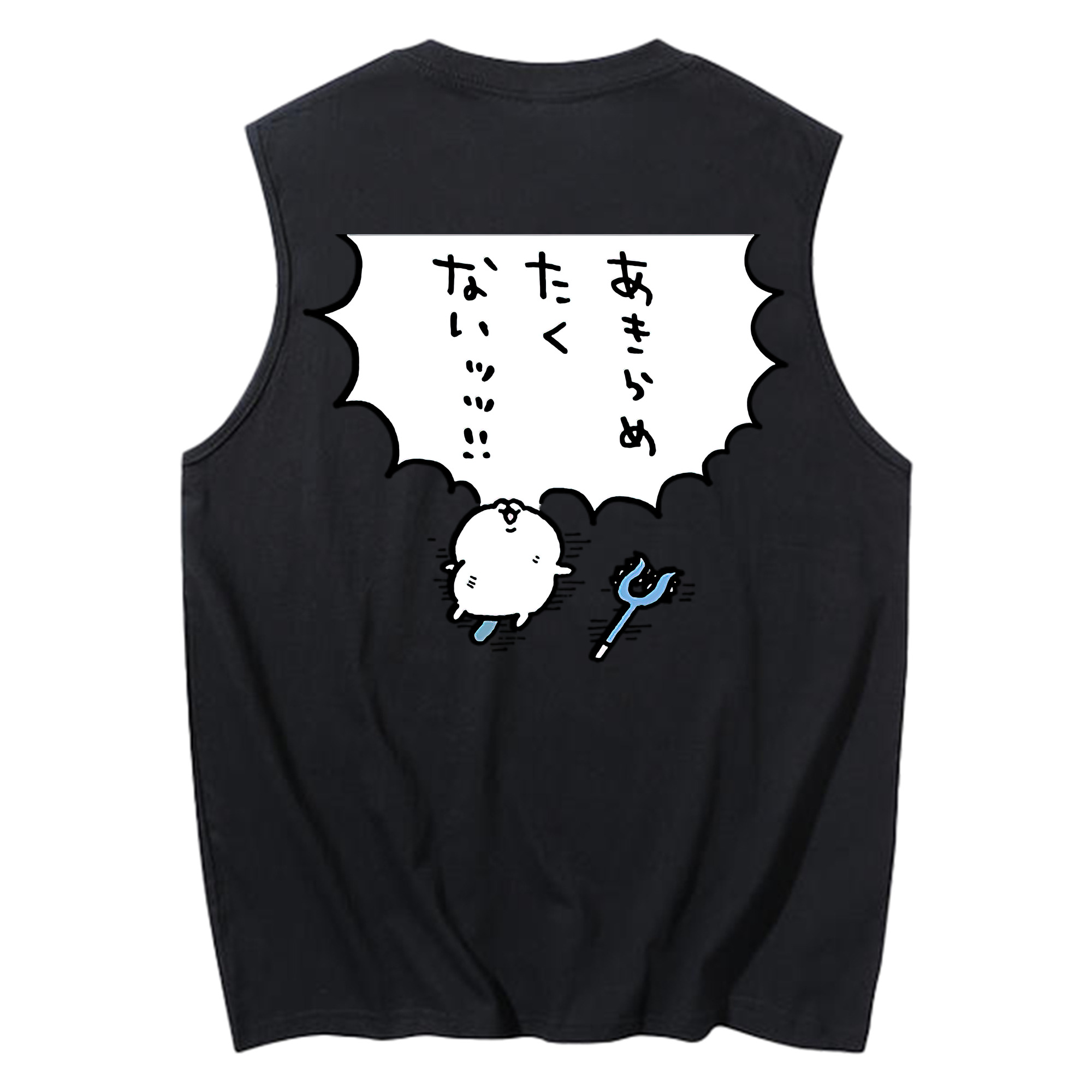 （画像用） ちいかわ ちいかわ Chii-kawa chiikawa コットン100％タンクトップ（背面プリント）