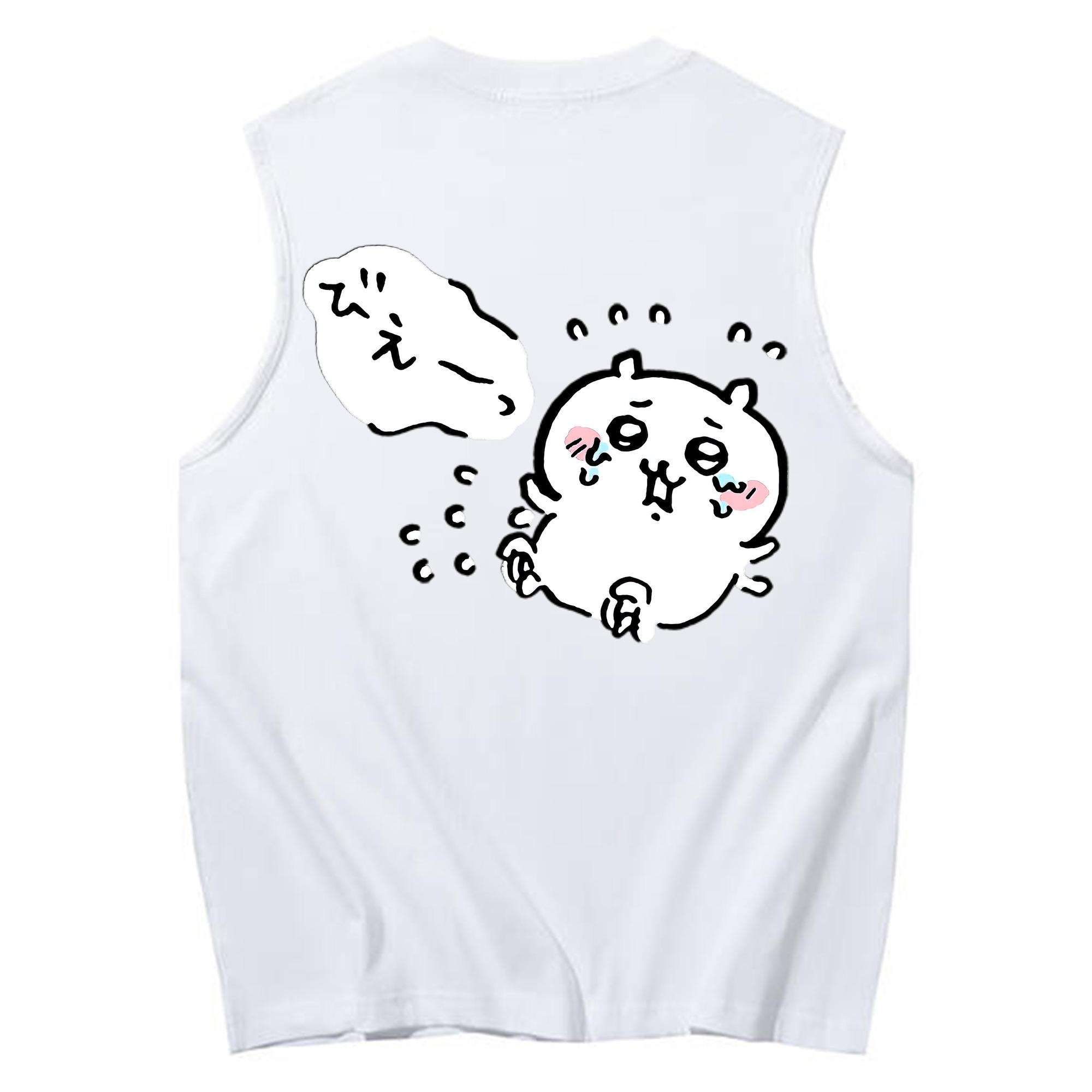 （画像用） ちいかわ ちいかわ Chii-kawa chiikawa コットン100％タンクトップ（背面プリント）
