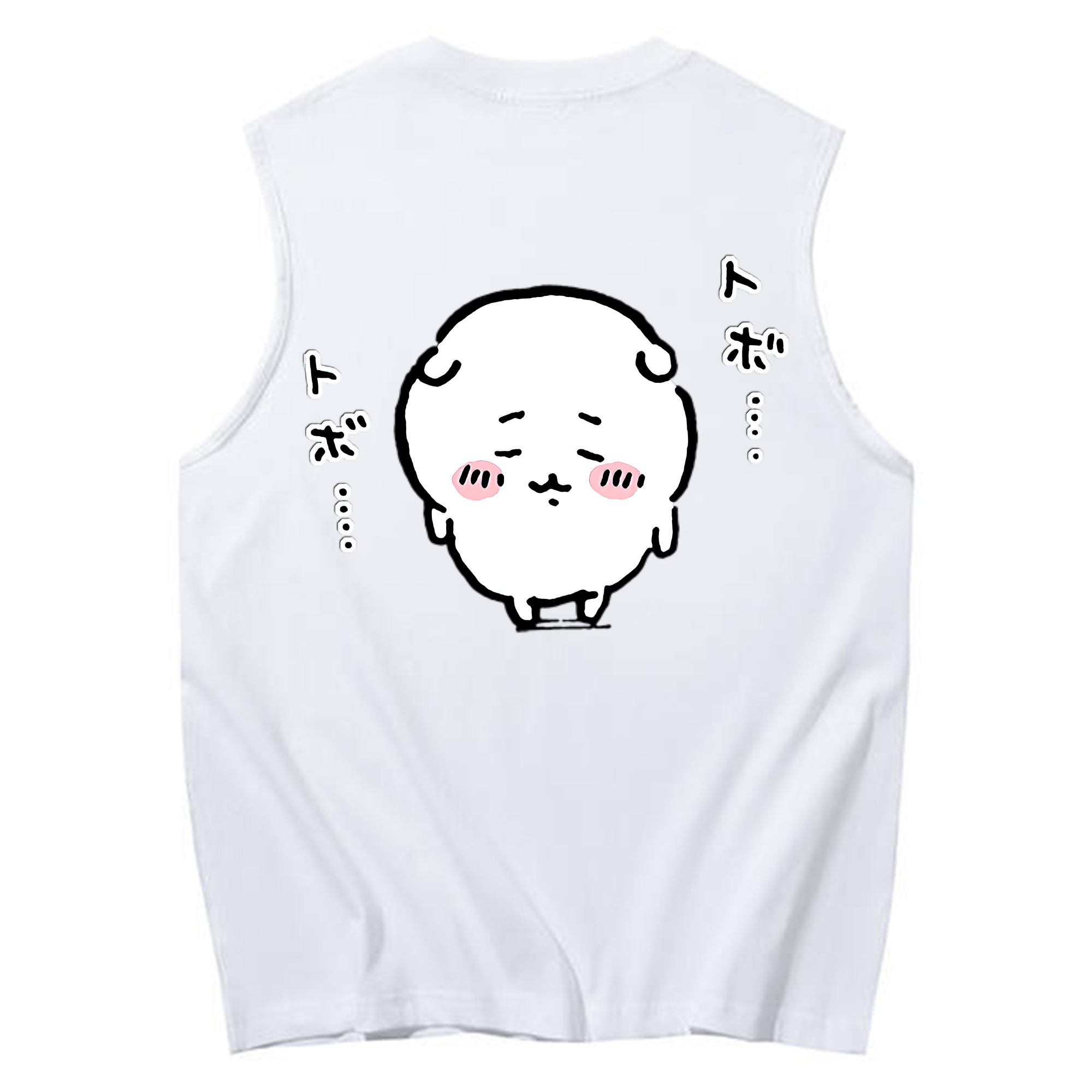 （画像用） ちいかわ ちいかわ Chii-kawa chiikawa コットン100％タンクトップ（背面プリント）