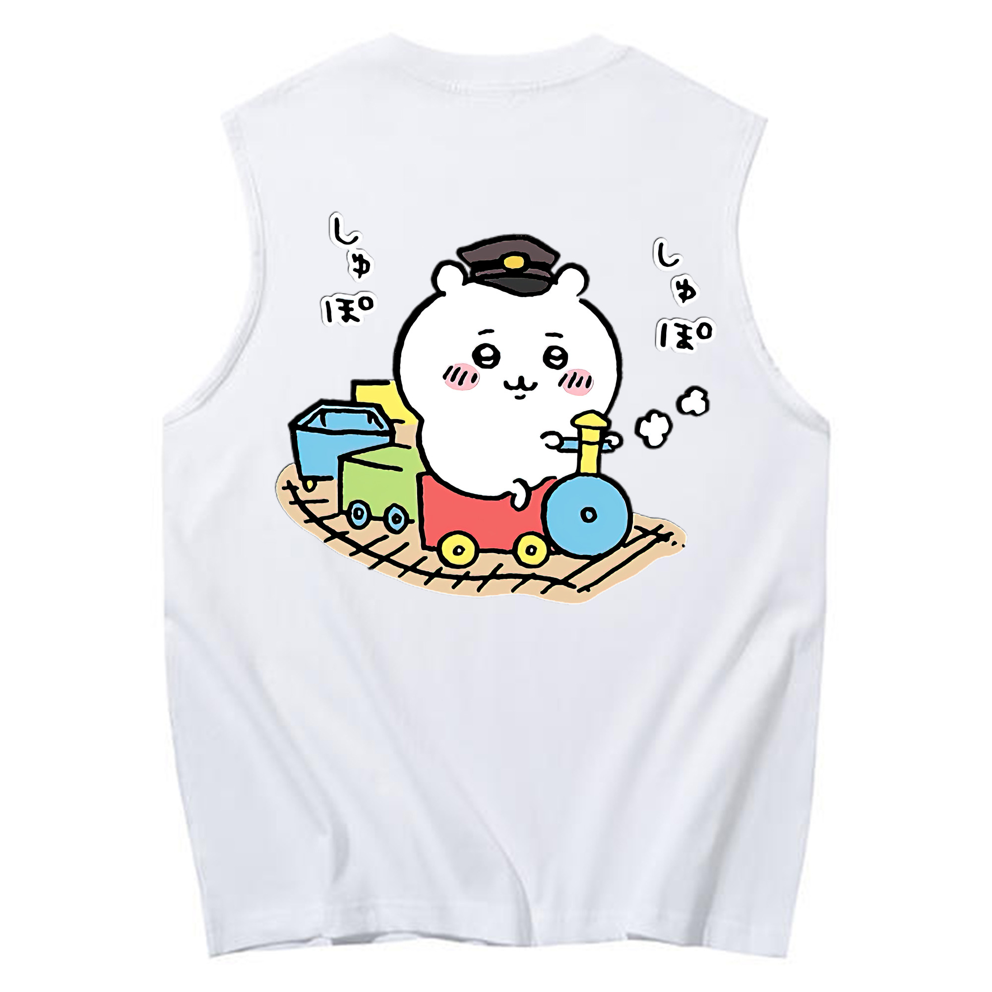 （画像用） ちいかわ ちいかわ Chii-kawa chiikawa コットン100％タンクトップ（背面プリント）