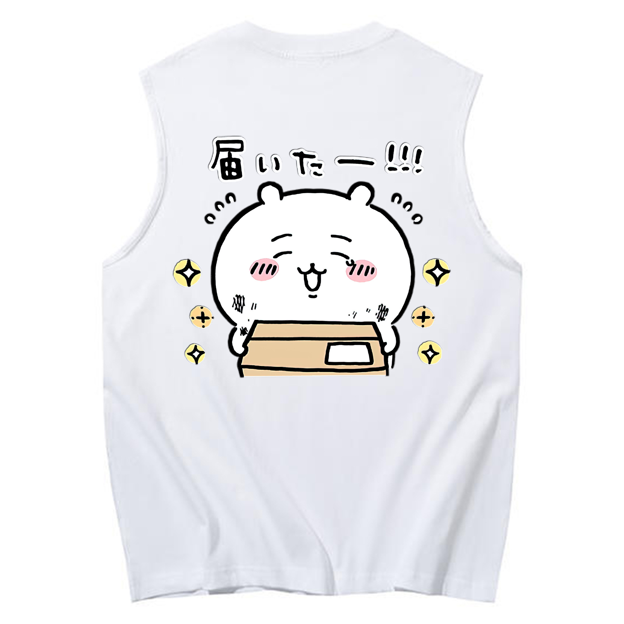 （画像用） ちいかわ ちいかわ Chii-kawa chiikawa コットン100％タンクトップ（背面プリント）