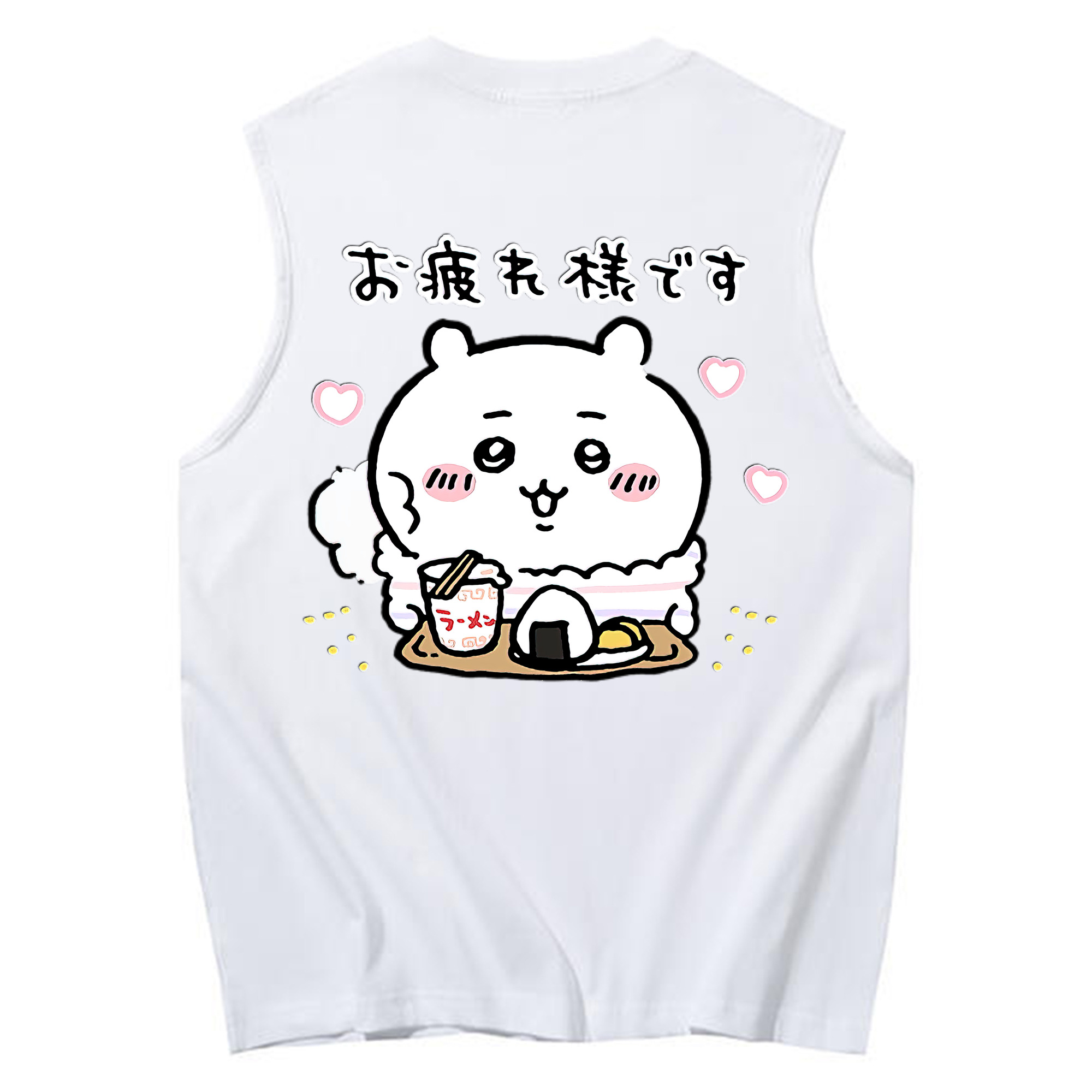 （画像用） ちいかわ ちいかわ Chii-kawa chiikawa コットン100％タンクトップ（背面プリント）