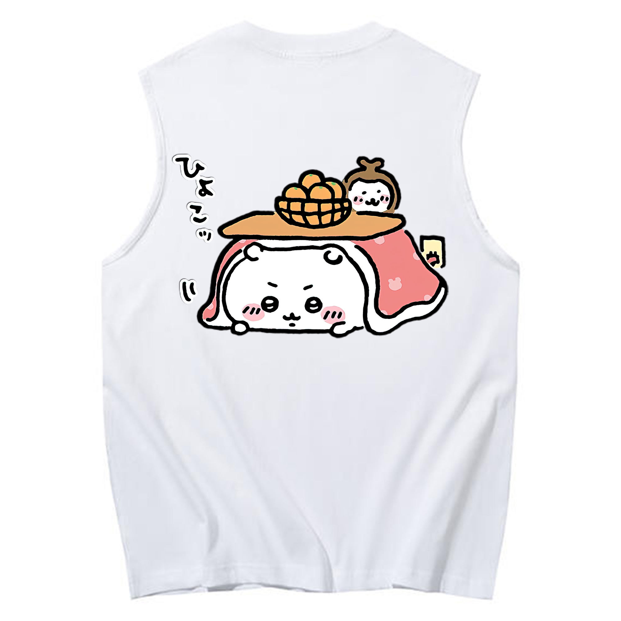 （画像用） ちいかわ ちいかわ Chii-kawa chiikawa コットン100％タンクトップ（背面プリント）