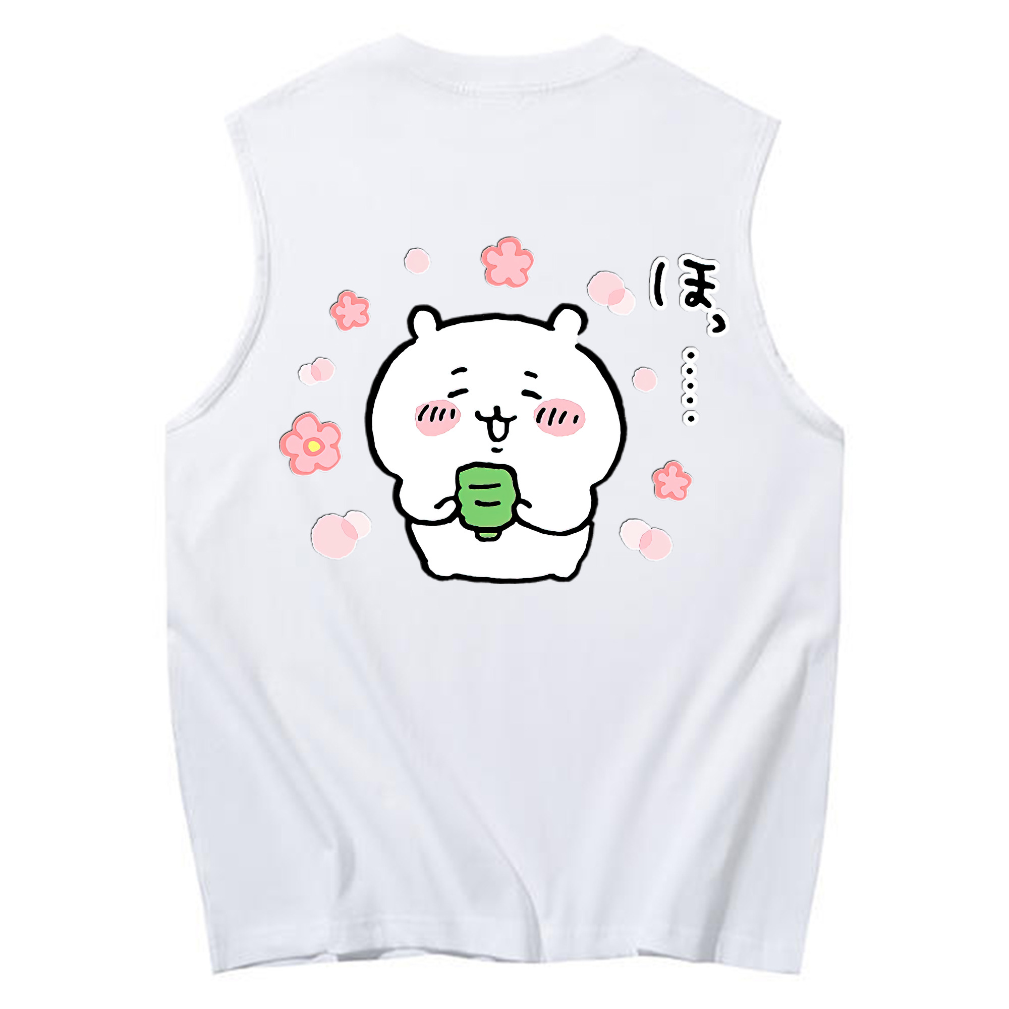 （画像用） ちいかわ ちいかわ Chii-kawa chiikawa コットン100％タンクトップ（背面プリント）