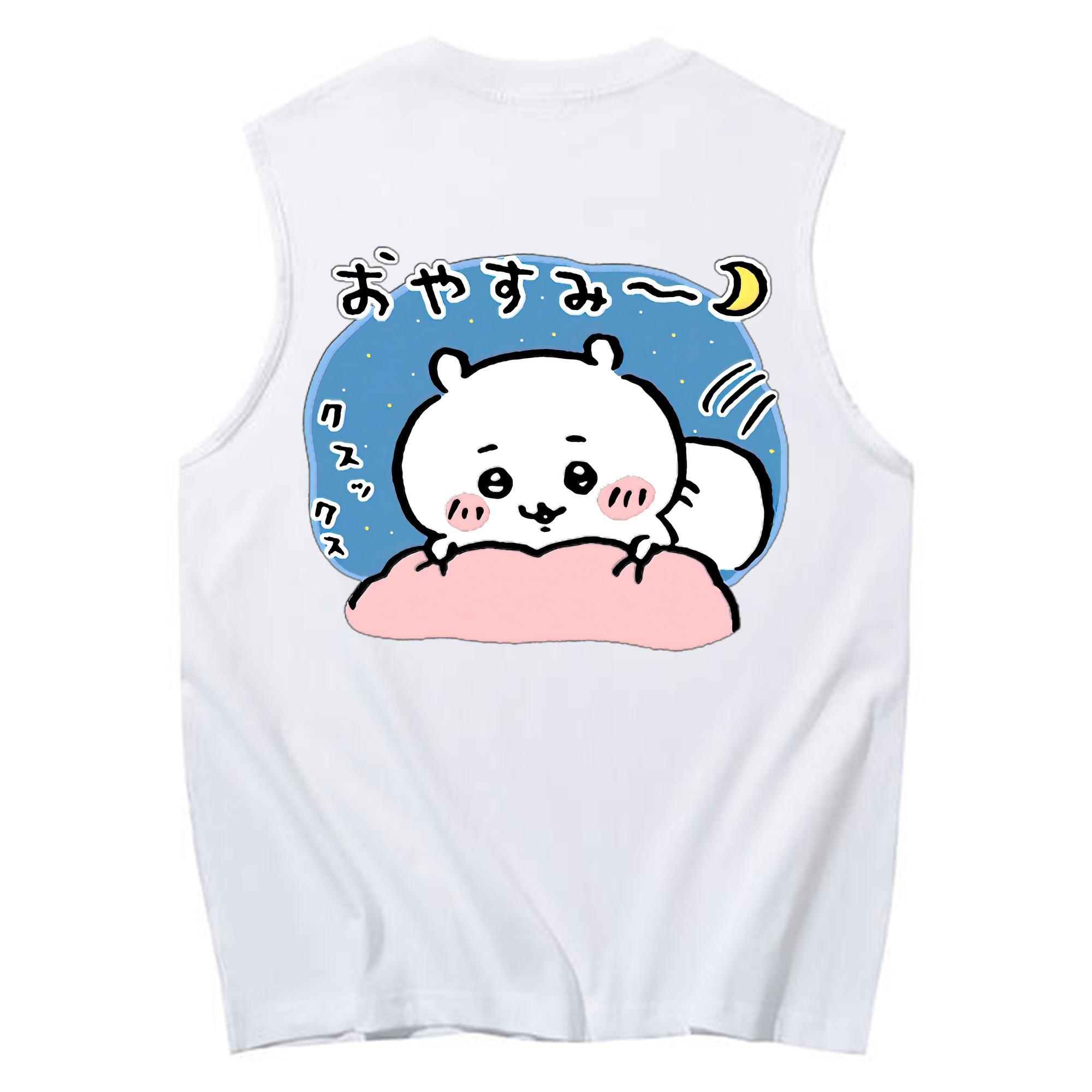 （画像用） ちいかわ ちいかわ Chii-kawa chiikawa コットン100％タンクトップ（背面プリント）