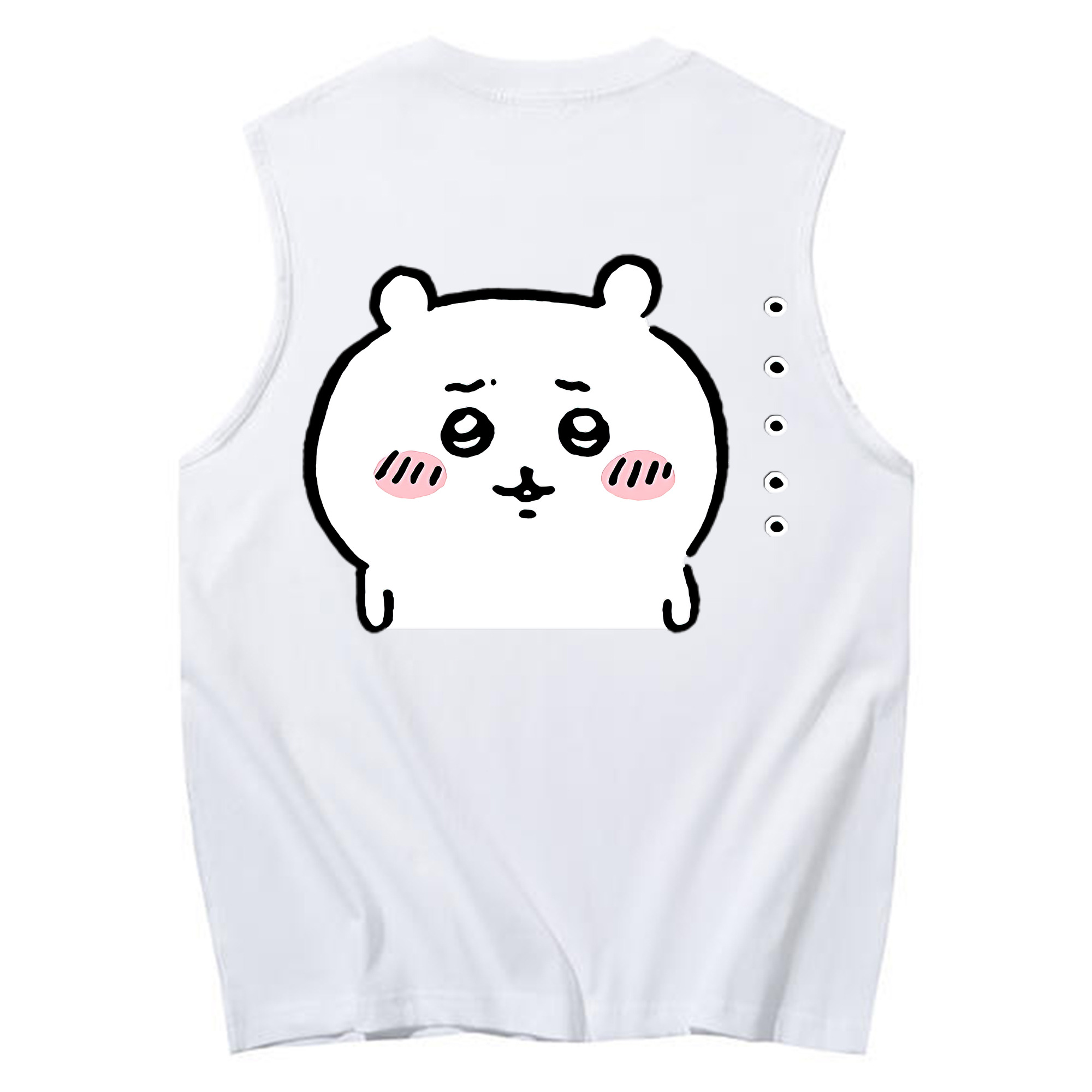 （画像用） ちいかわ ちいかわ Chii-kawa chiikawa コットン100％タンクトップ（背面プリント）