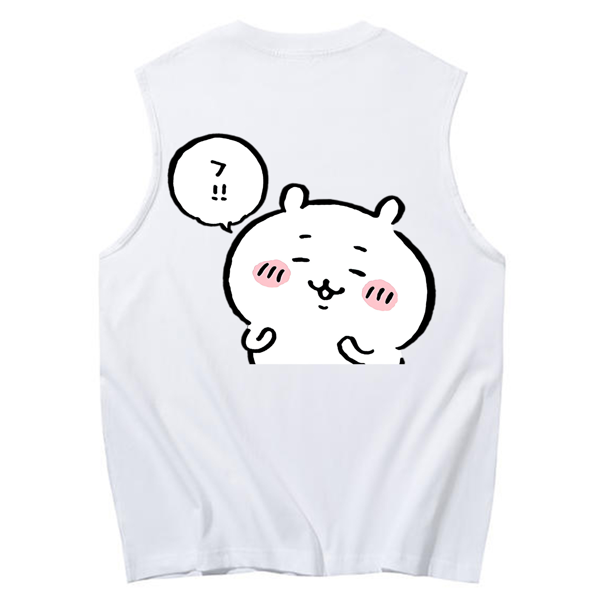 （画像用） ちいかわ ちいかわ Chii-kawa chiikawa コットン100％タンクトップ（背面プリント）