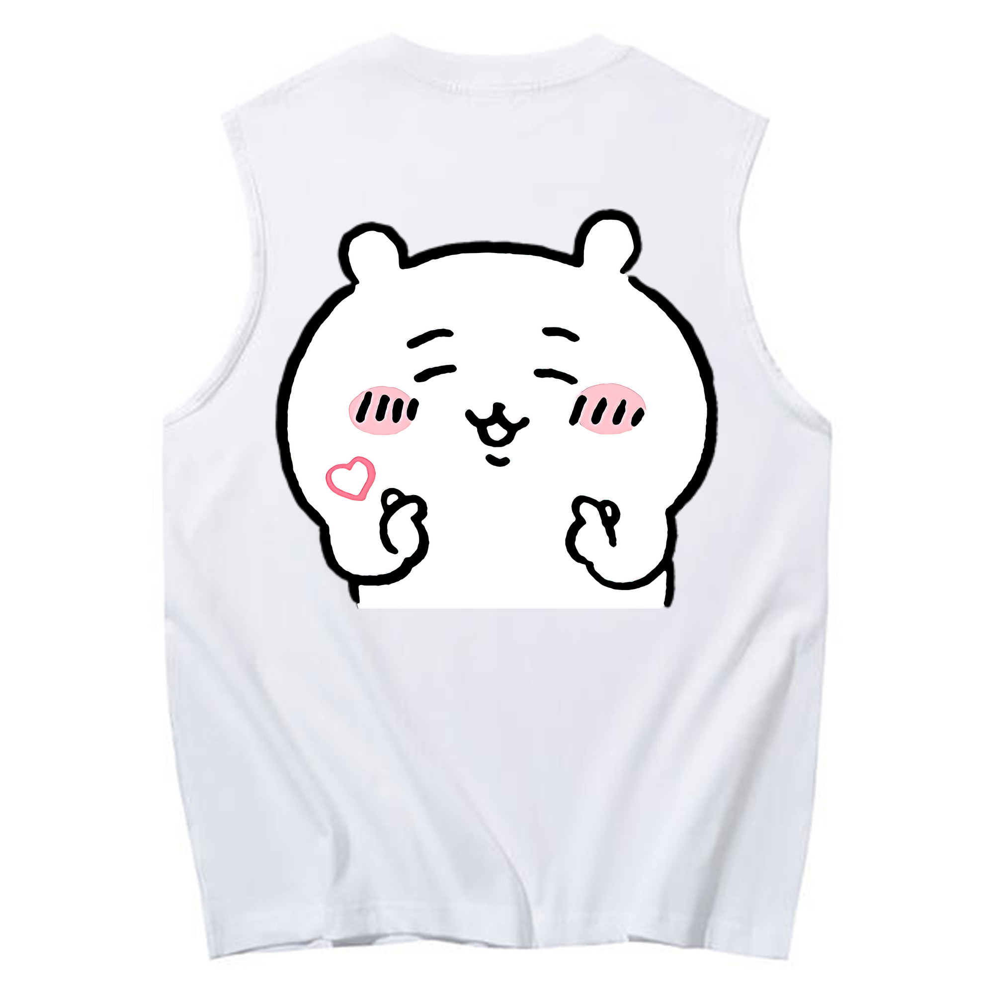 （画像用） ちいかわ ちいかわ Chii-kawa chiikawa コットン100％タンクトップ（背面プリント）