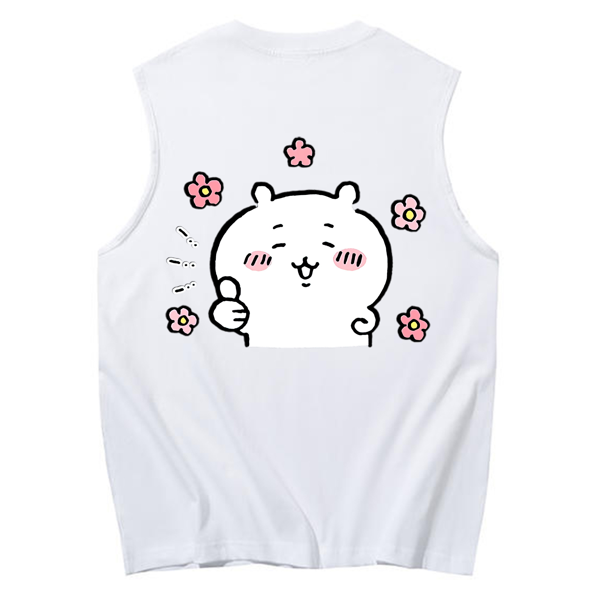 （画像用） ちいかわ ちいかわ Chii-kawa chiikawa コットン100％タンクトップ（背面プリント）