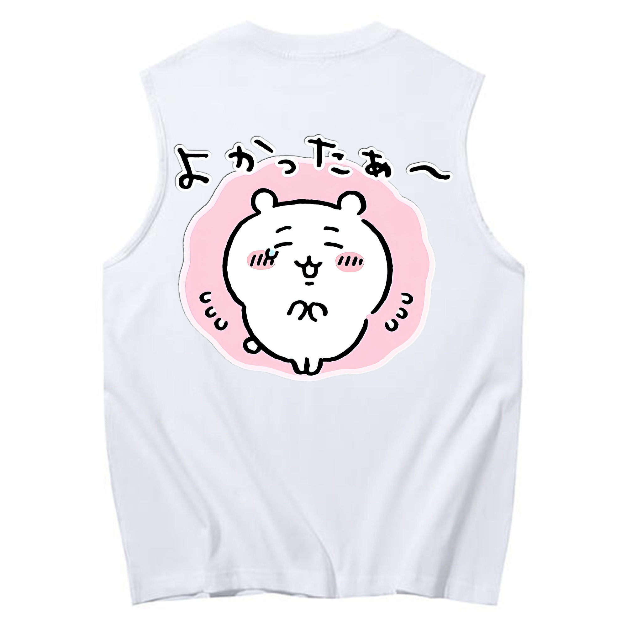（画像用） ちいかわ ちいかわ Chii-kawa chiikawa コットン100％タンクトップ（背面プリント）