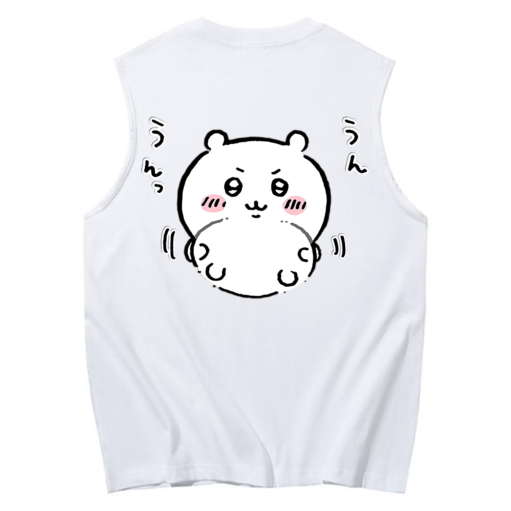 （画像用） ちいかわ ちいかわ Chii-kawa chiikawa コットン100％タンクトップ（背面プリント）