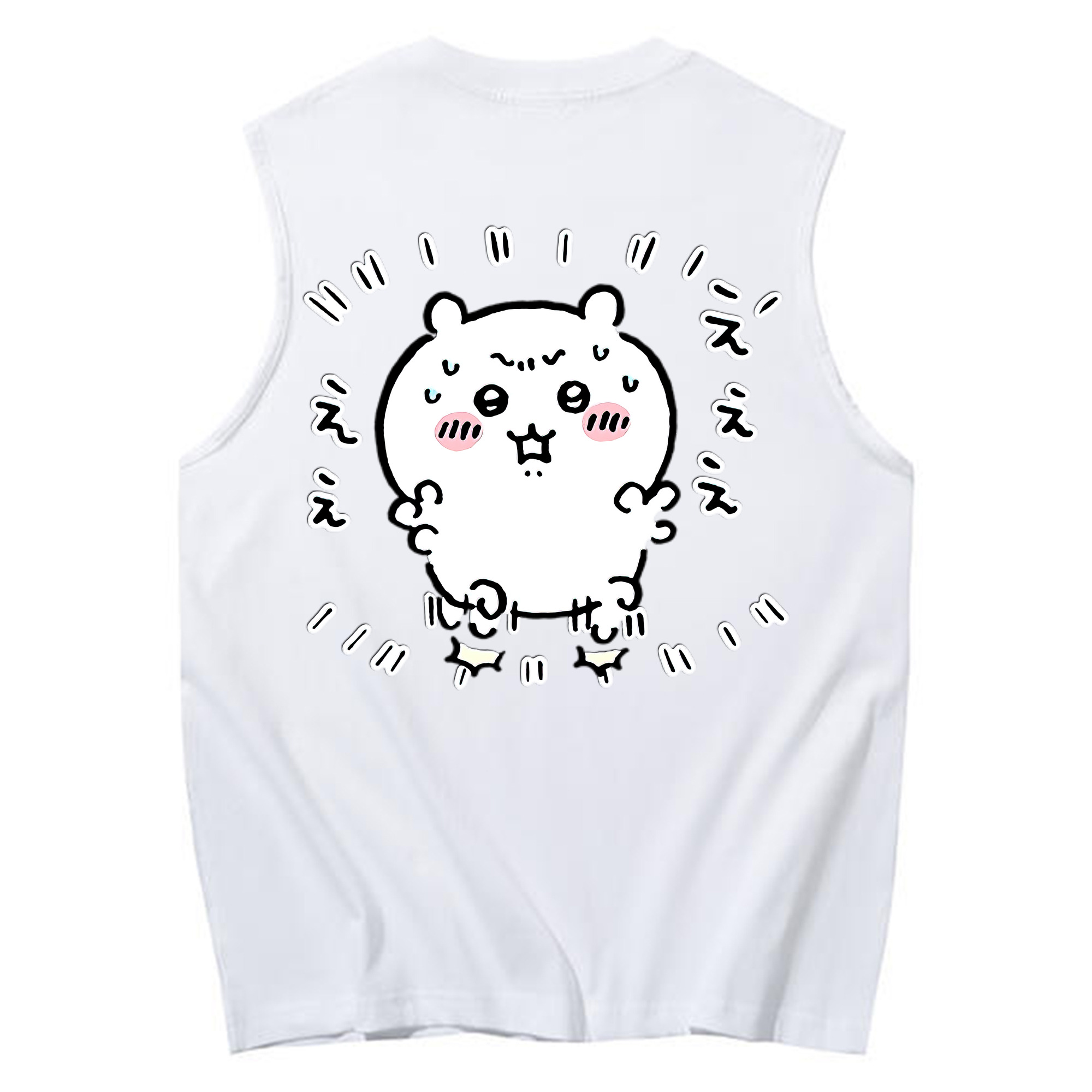 （画像用） ちいかわ ちいかわ Chii-kawa chiikawa コットン100％タンクトップ（背面プリント）