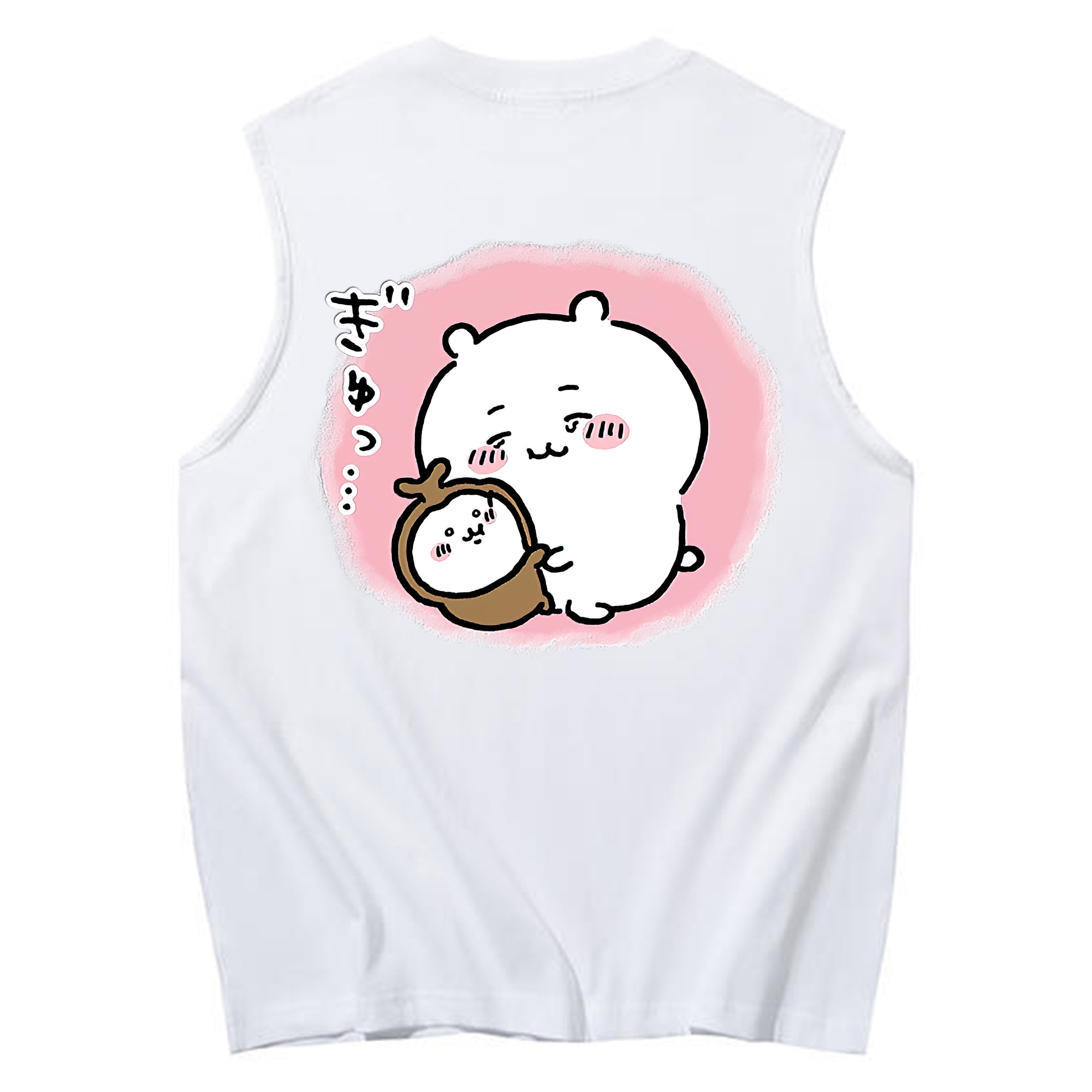 （画像用） ちいかわ ちいかわ Chii-kawa chiikawa コットン100％タンクトップ（背面プリント）