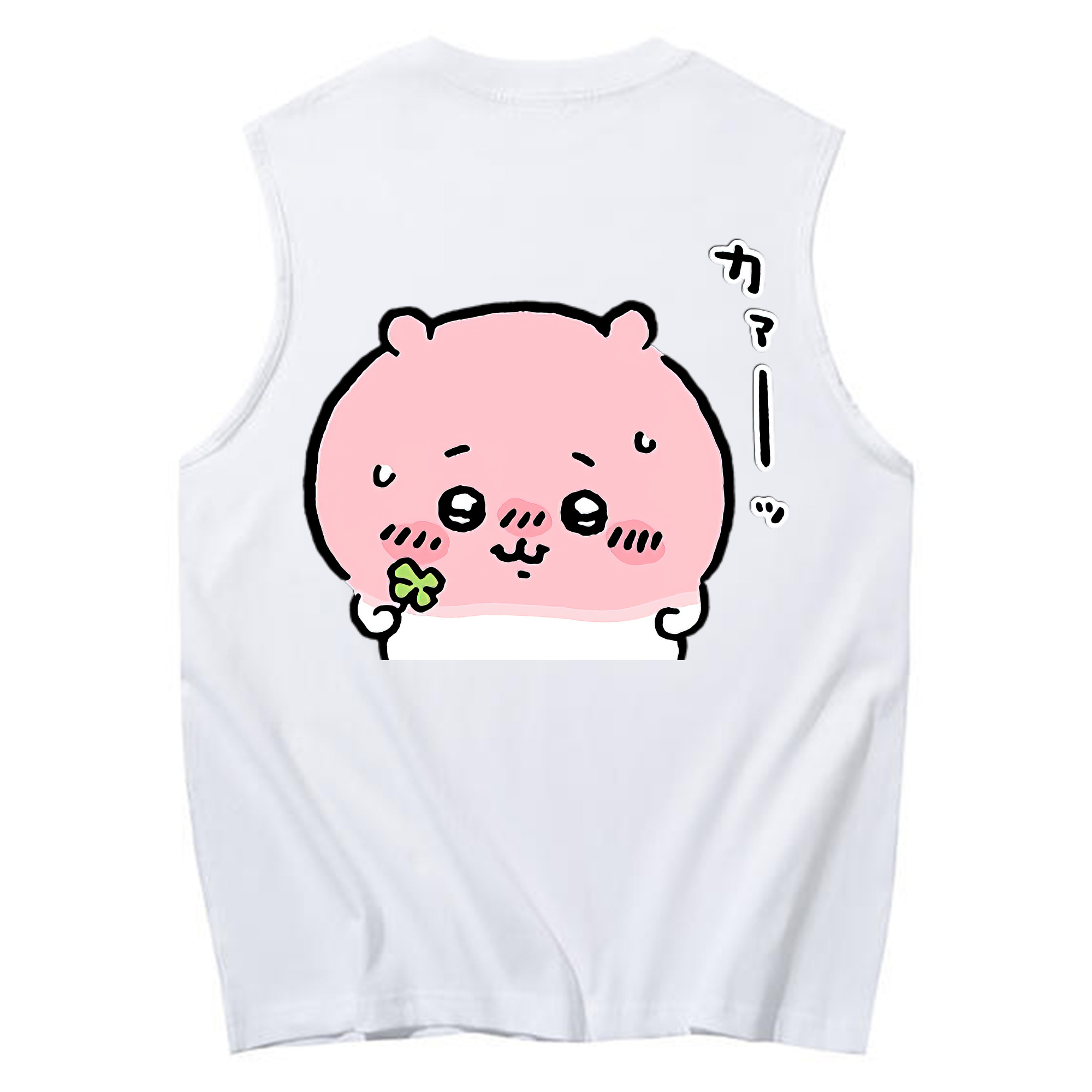 （画像用） ちいかわ ちいかわ Chii-kawa chiikawa コットン100％タンクトップ（背面プリント）