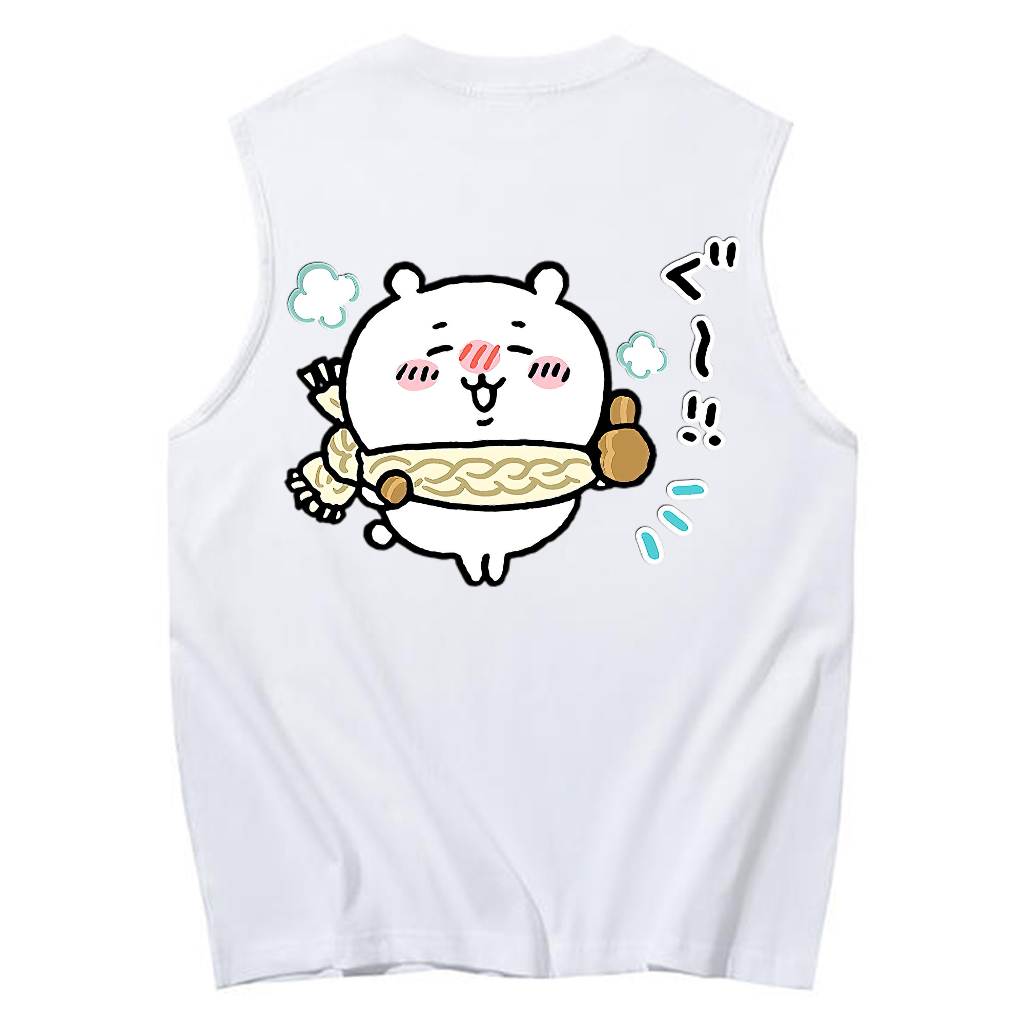（画像用） ちいかわ ちいかわ Chii-kawa chiikawa コットン100％タンクトップ（背面プリント）