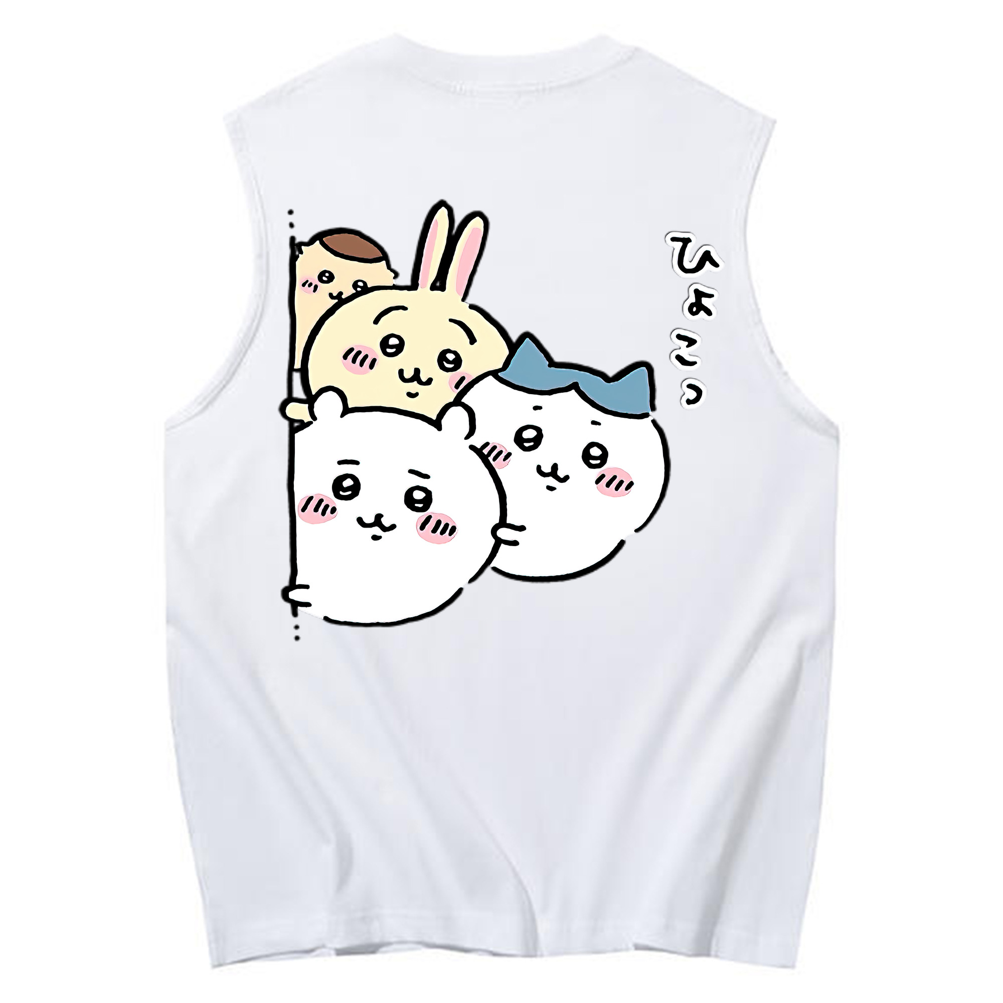 （画像用） ちいかわ ちいかわ Chii-kawa chiikawa コットン100％タンクトップ（背面プリント）