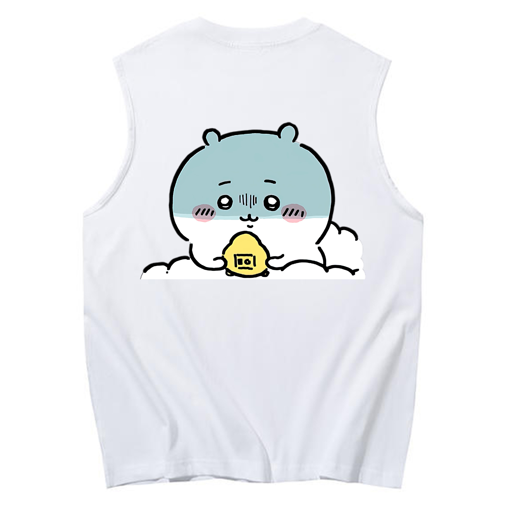 （画像用） ちいかわ ちいかわ Chii-kawa chiikawa コットン100％タンクトップ（背面プリント）