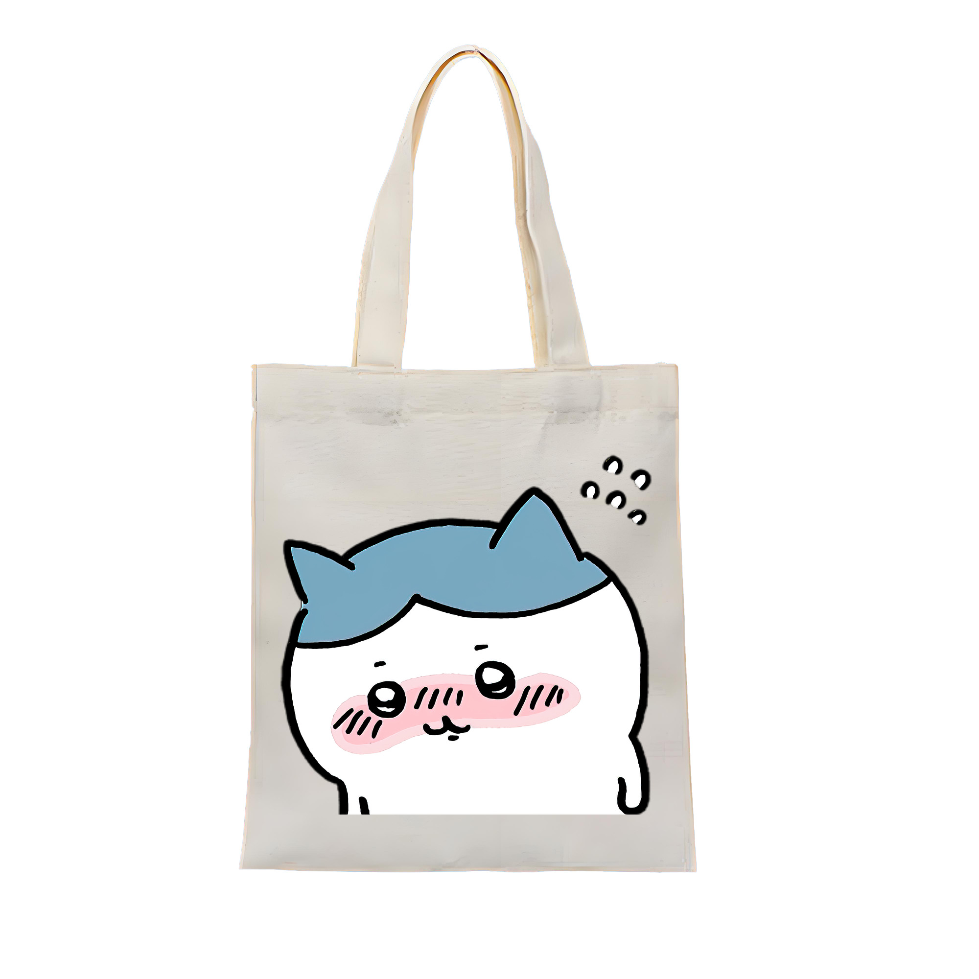 （画像用） ちいかわ ハチワレ Chii-kawa hachiware 縦型キャンバス生地手提げバッグ　トートバッグ