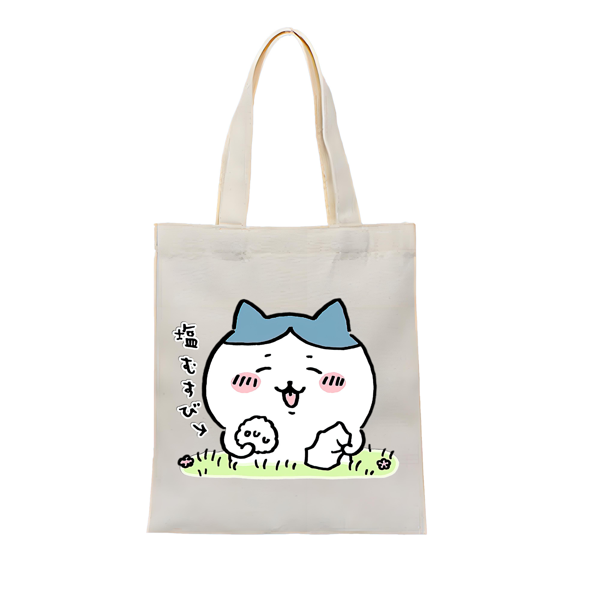 （画像用） ちいかわ ハチワレ Chii-kawa hachiware 縦型キャンバス生地手提げバッグ　トートバッグ