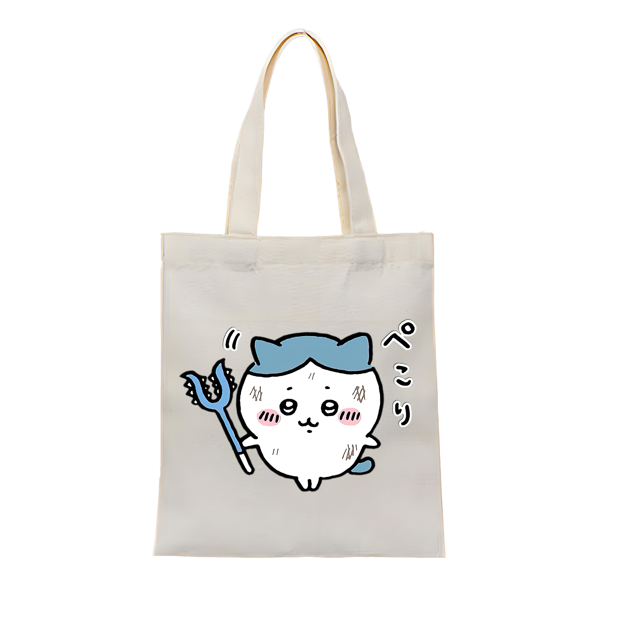 （画像用） ちいかわ ハチワレ Chii-kawa hachiware 縦型キャンバス生地手提げバッグ　トートバッグ