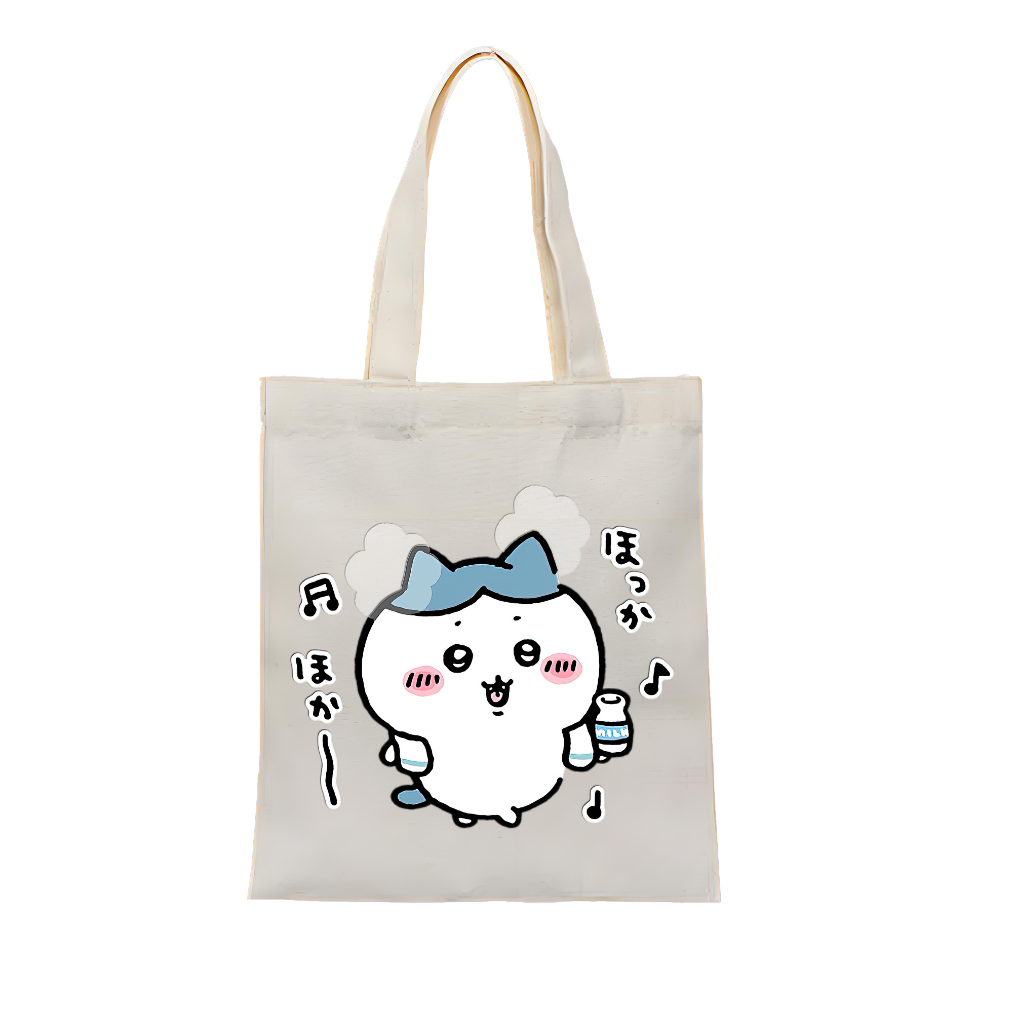 （画像用） ちいかわ ハチワレ Chii-kawa hachiware 縦型キャンバス生地手提げバッグ　トートバッグ