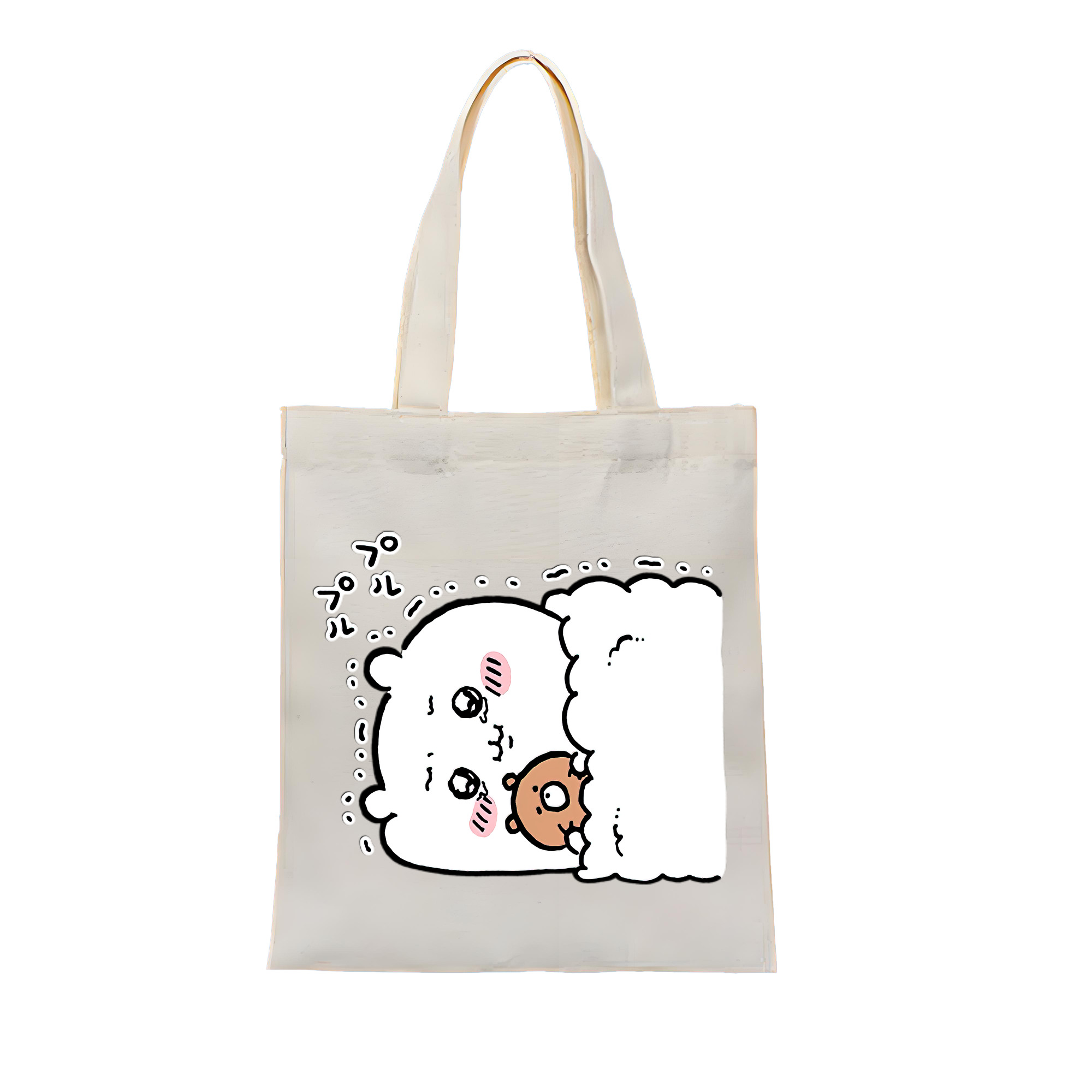 （画像用） ちいかわ ちいかわ Chii-kawa chiikawa 縦型キャンバス生地手提げバッグ　トートバッグ