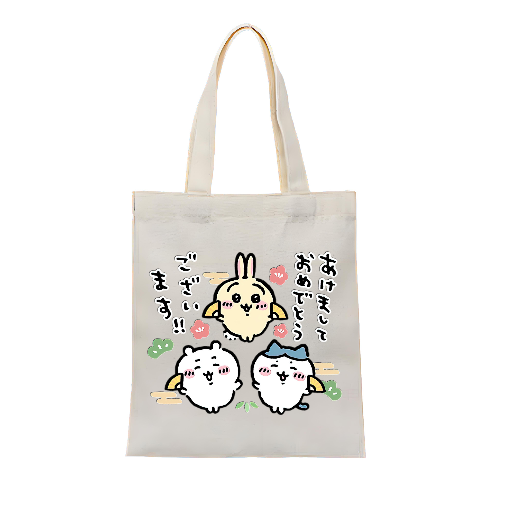 （画像用） ちいかわ ちいかわ Chii-kawa chiikawa 縦型キャンバス生地手提げバッグ　トートバッグ