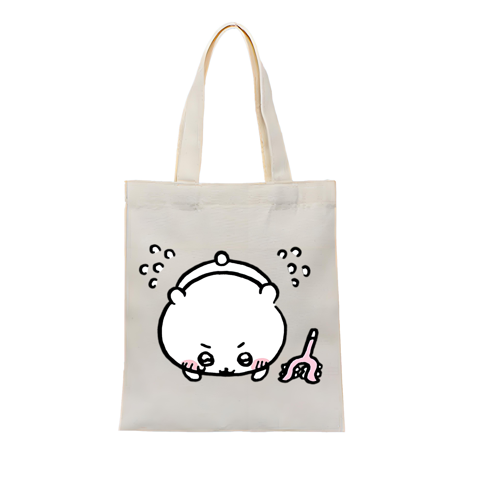 （画像用） ちいかわ ちいかわ Chii-kawa chiikawa 縦型キャンバス生地手提げバッグ　トートバッグ