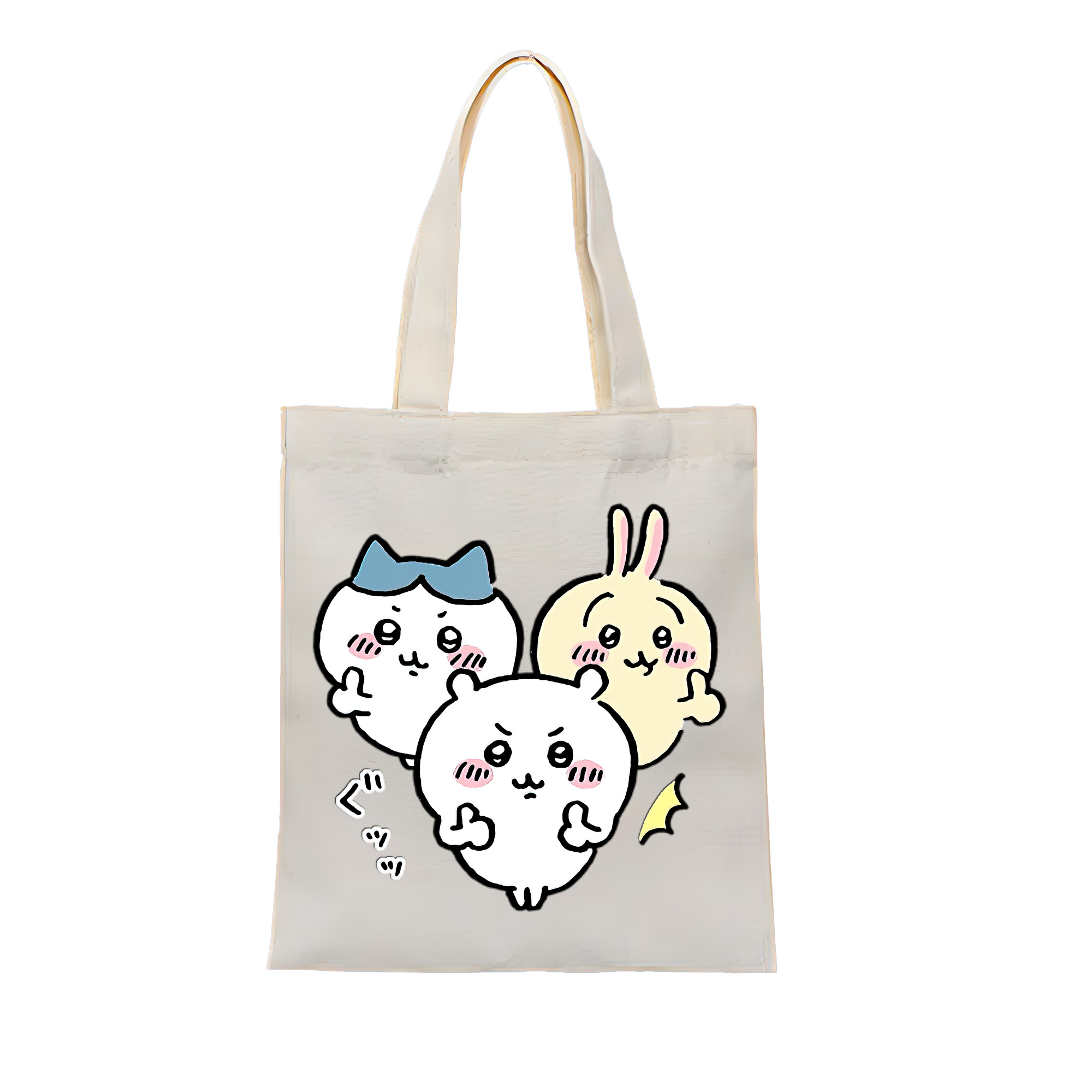 （画像用） ちいかわ うさぎ Chii-kawa usagi 縦型キャンバス生地手提げバッグ　トートバッグ