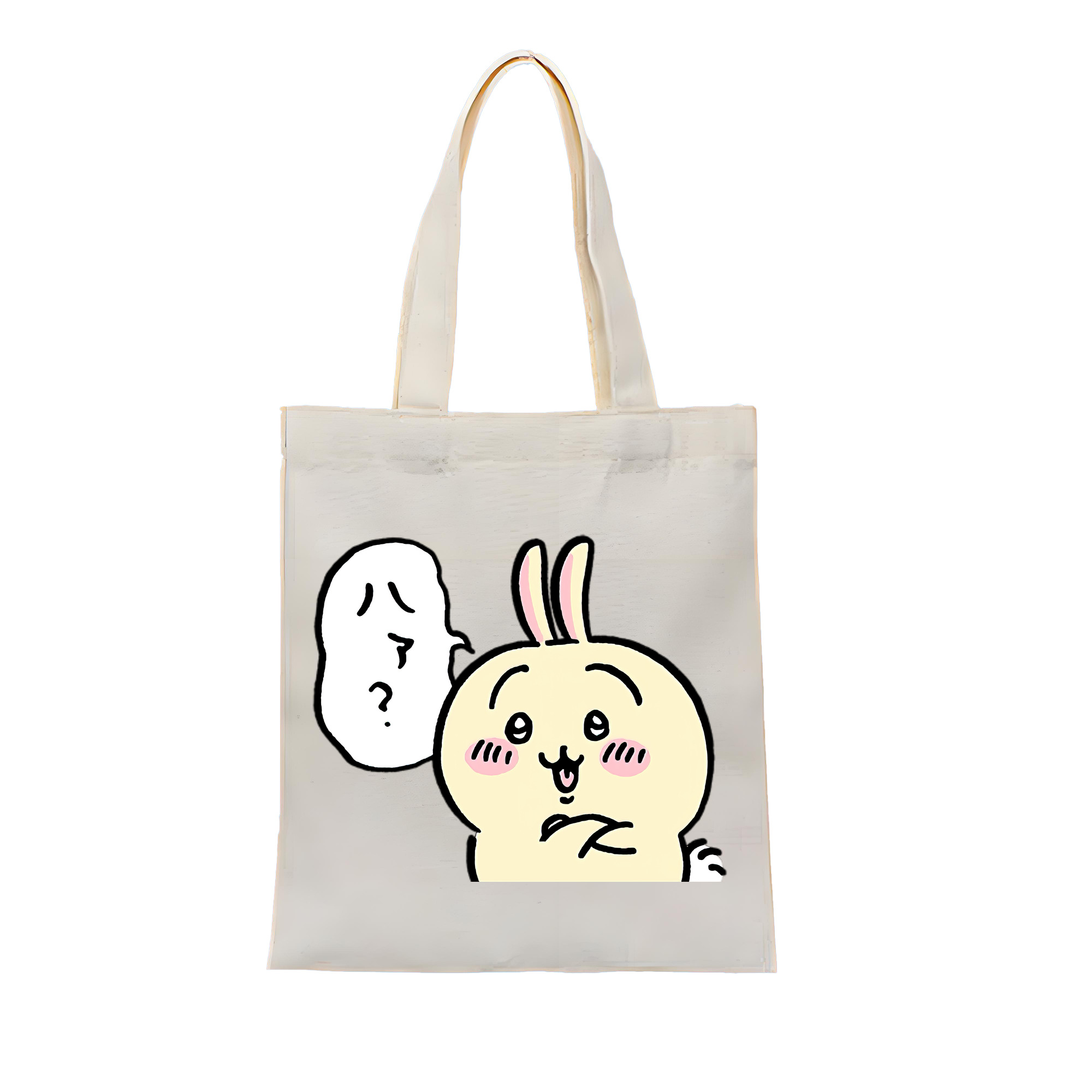 （画像用） ちいかわ うさぎ Chii-kawa usagi 縦型キャンバス生地手提げバッグ　トートバッグ