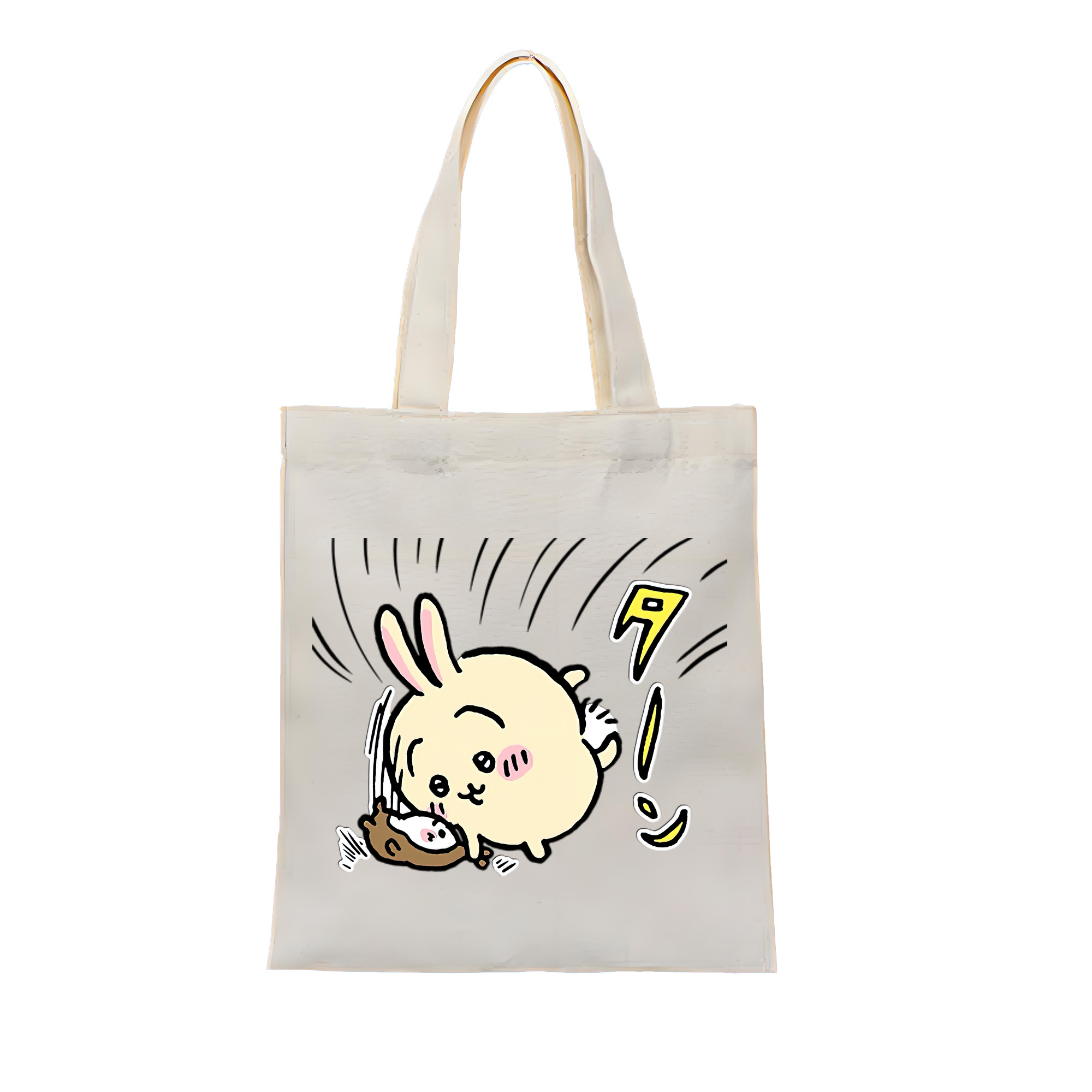 （画像用） ちいかわ うさぎ Chii-kawa usagi 縦型キャンバス生地手提げバッグ　トートバッグ