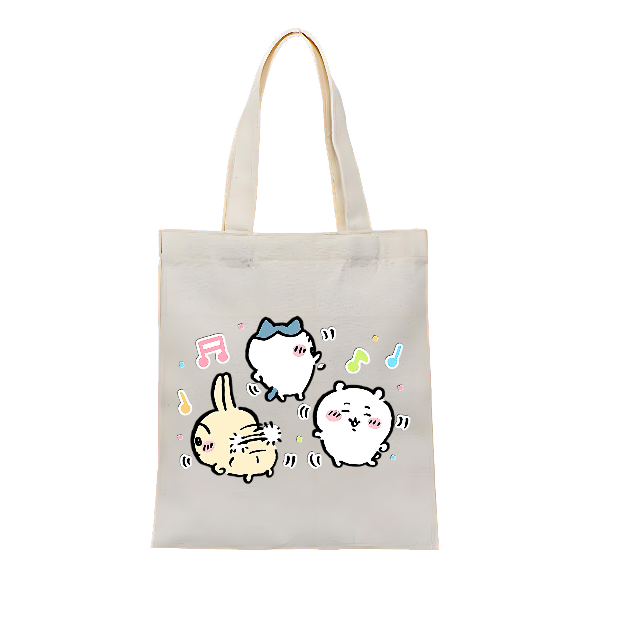 （画像用） ちいかわ うさぎ Chii-kawa usagi 縦型キャンバス生地手提げバッグ　トートバッグ