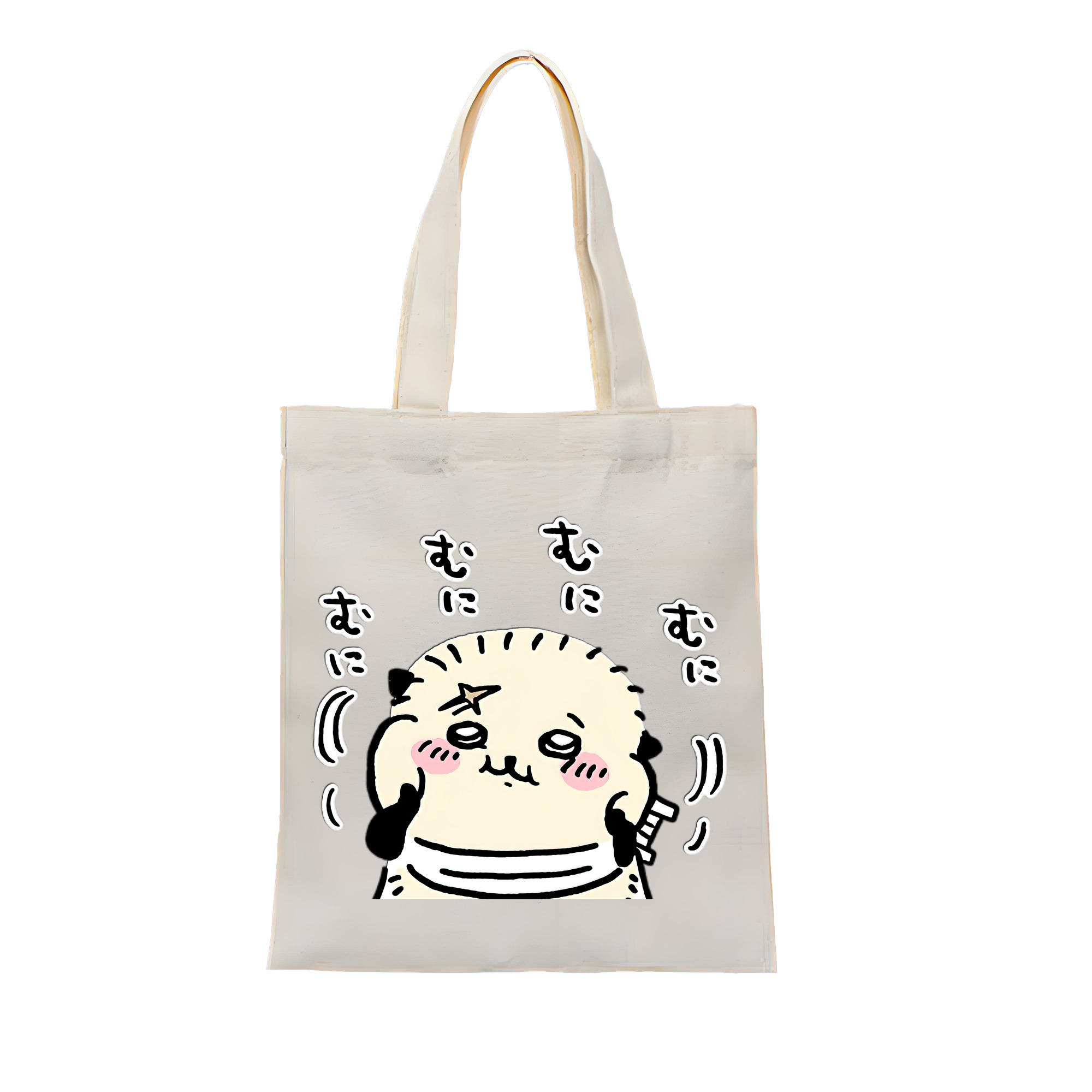 （画像用） ちいかわ ラッコ Chii-kawa Sea otter 縦型キャンバス生地手提げバッグ　トートバッグ