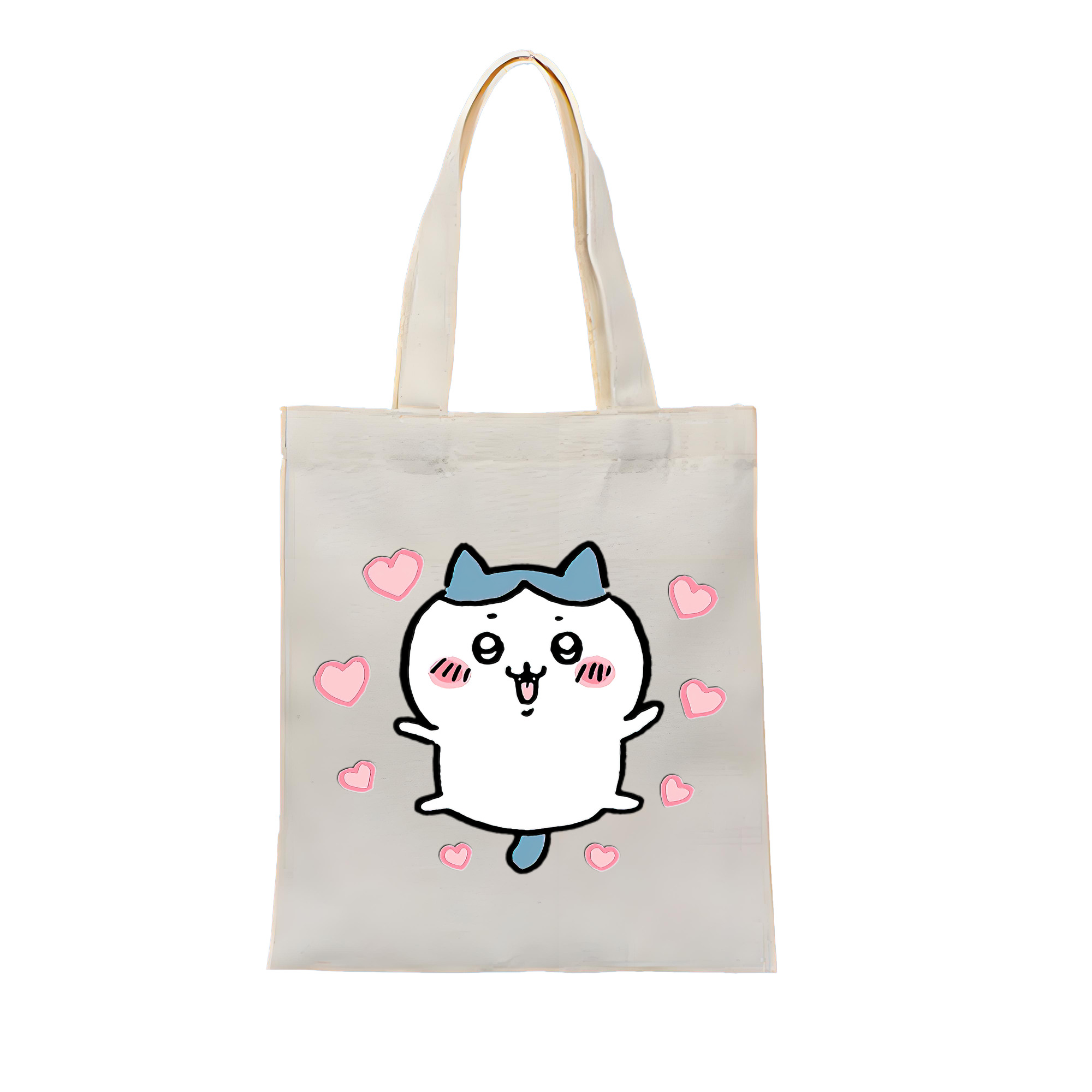 （画像用） ちいかわ ハチワレ Chii-kawa hachiware 縦型キャンバス生地手提げバッグ　トートバッグ