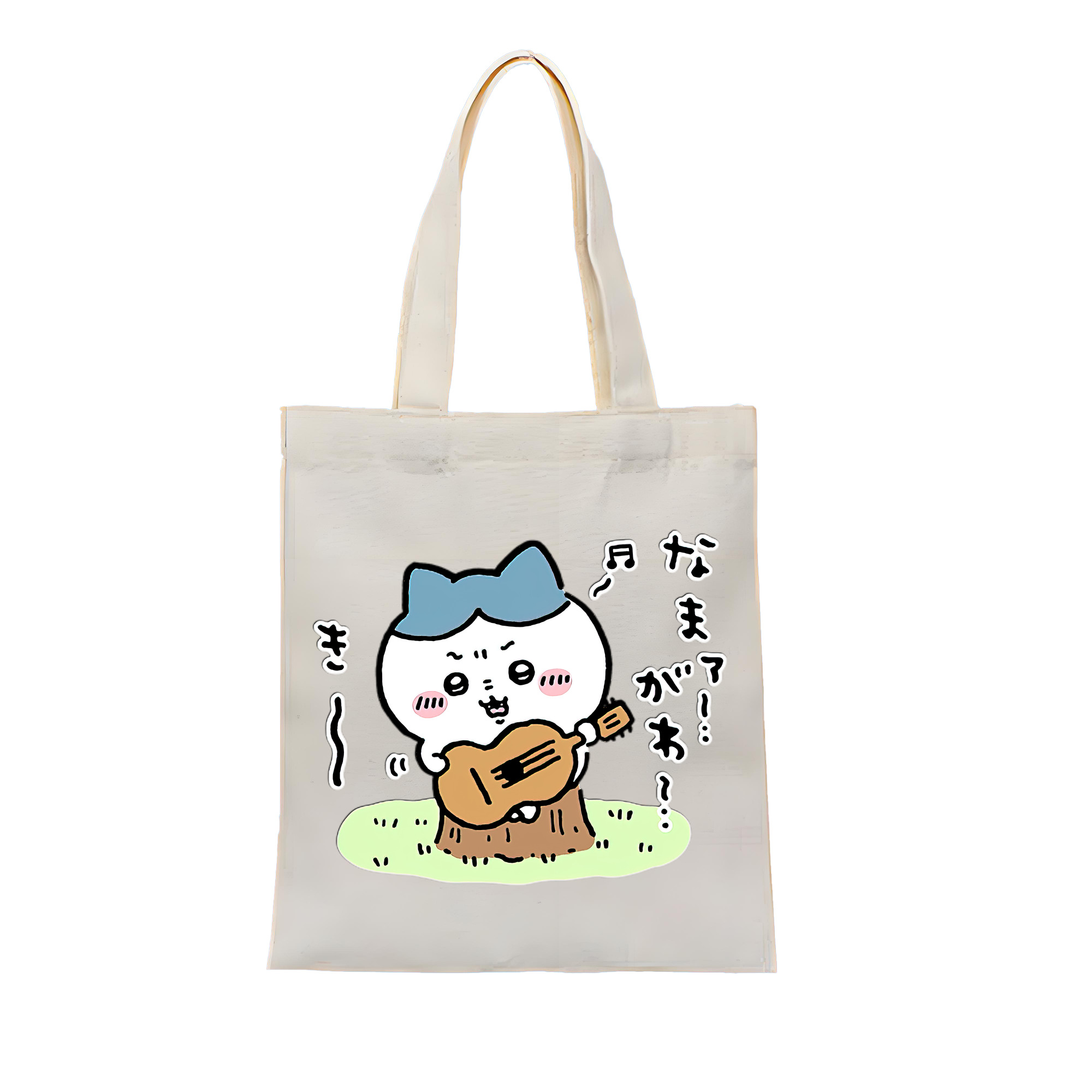 （画像用） ちいかわ ハチワレ Chii-kawa hachiware 縦型キャンバス生地手提げバッグ　トートバッグ