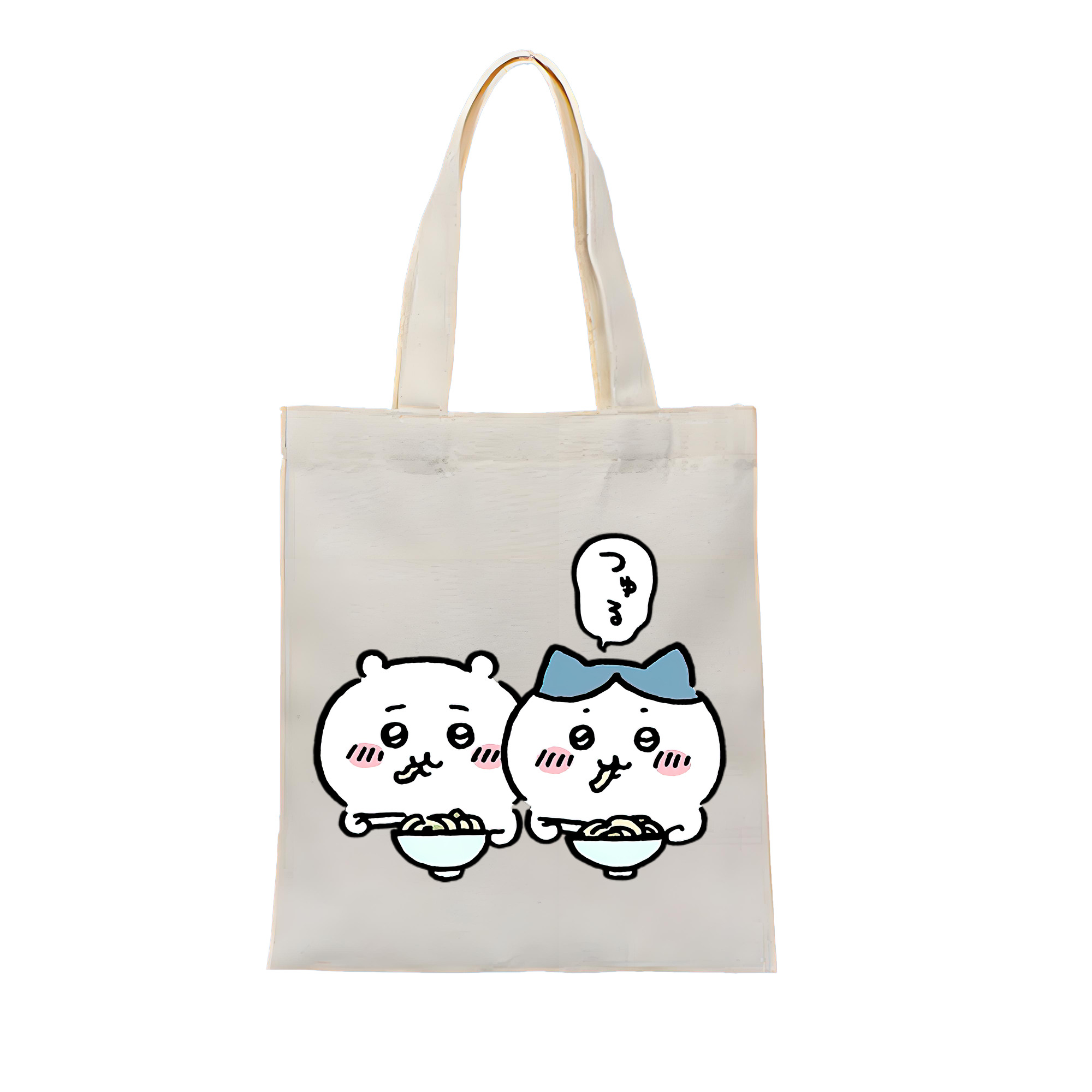 （画像用） ちいかわ ハチワレ Chii-kawa hachiware 縦型キャンバス生地手提げバッグ　トートバッグ