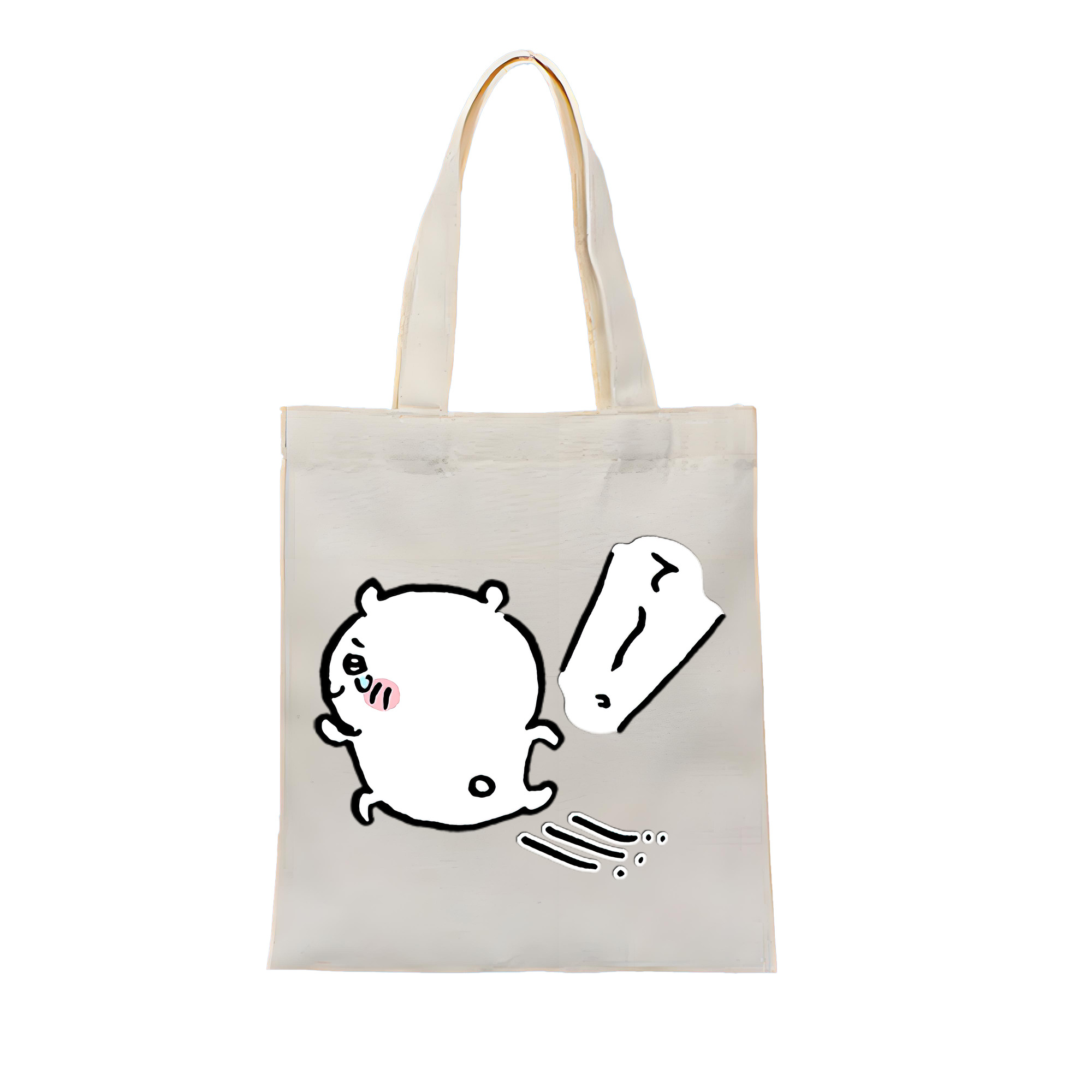 （画像用） ちいかわ ちいかわ Chii-kawa chiikawa 縦型キャンバス生地手提げバッグ　トートバッグ