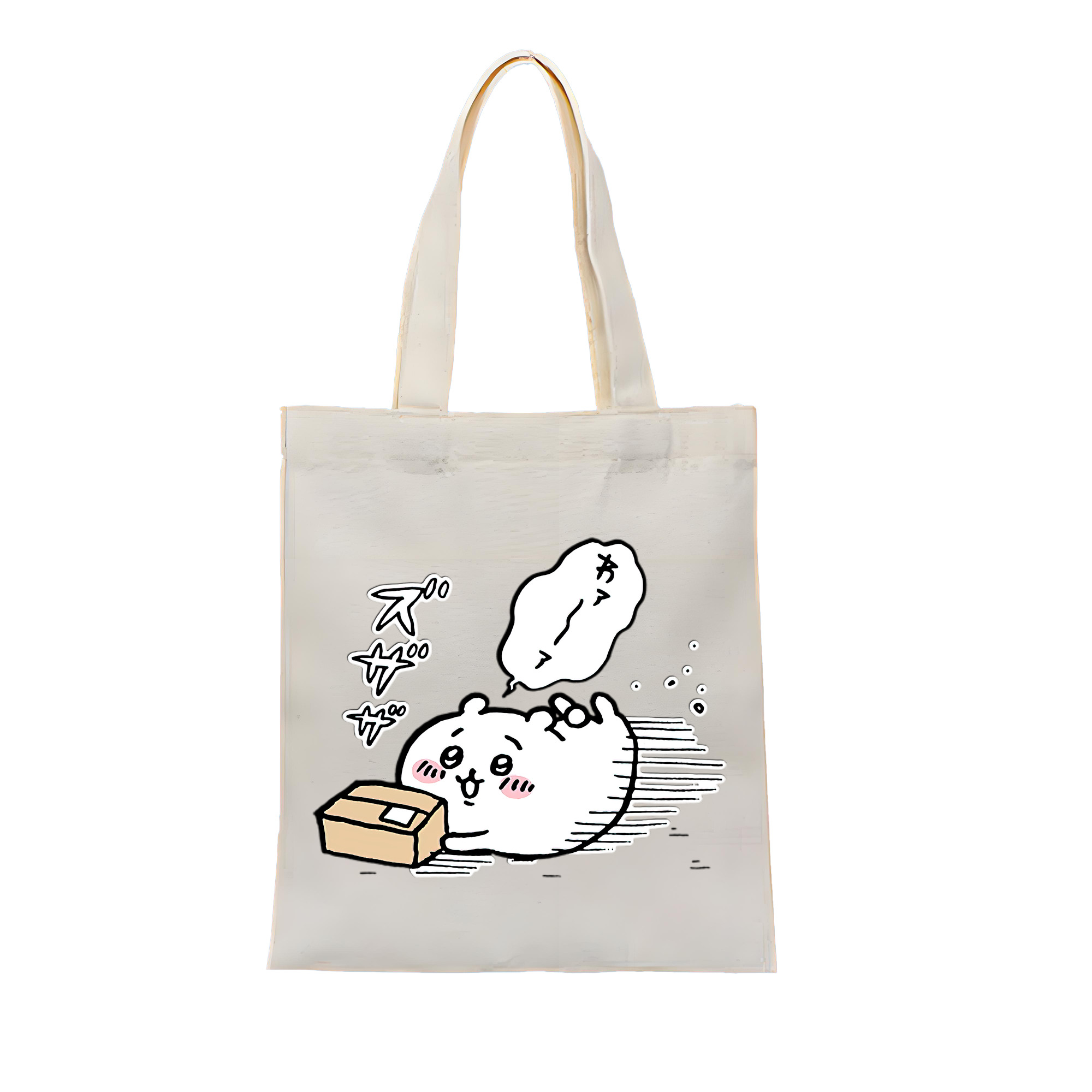 （画像用） ちいかわ ちいかわ Chii-kawa chiikawa 縦型キャンバス生地手提げバッグ　トートバッグ