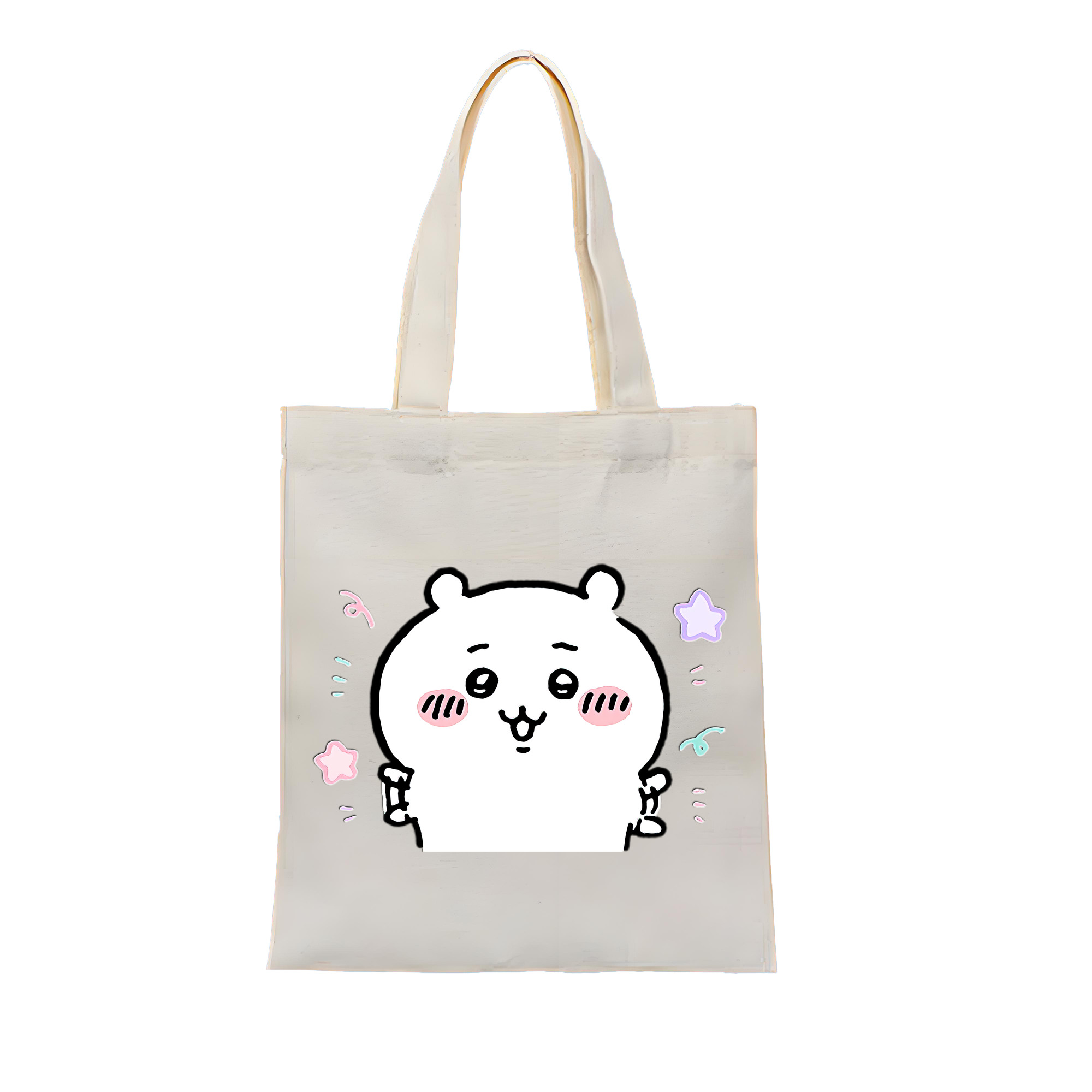 （画像用） ちいかわ ちいかわ Chii-kawa chiikawa 縦型キャンバス生地手提げバッグ　トートバッグ