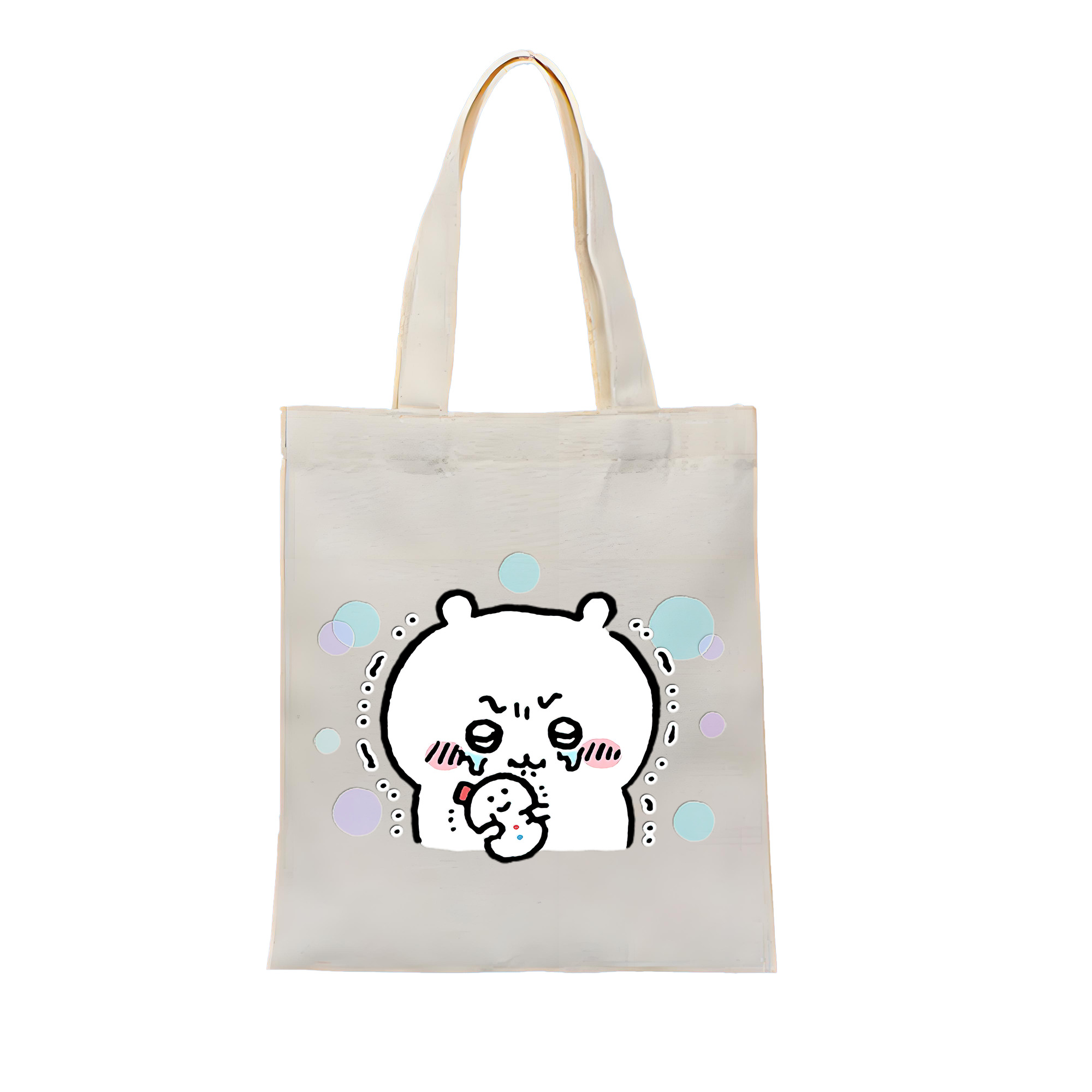 （画像用） ちいかわ ちいかわ Chii-kawa chiikawa 縦型キャンバス生地手提げバッグ　トートバッグ