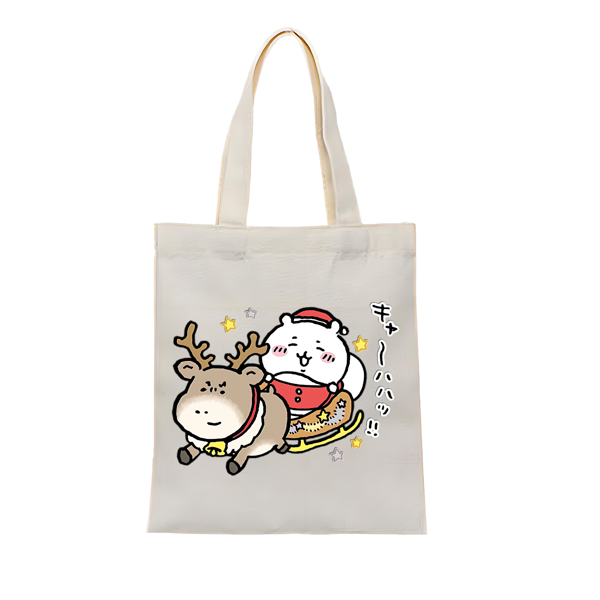 （画像用） ちいかわ ちいかわ Chii-kawa chiikawa 縦型キャンバス生地手提げバッグ　トートバッグ