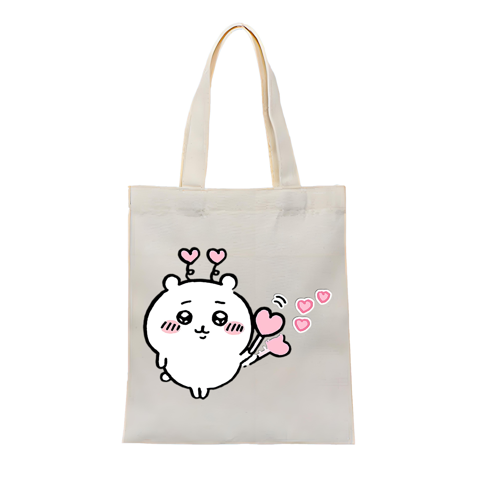 （画像用） ちいかわ ちいかわ Chii-kawa chiikawa 縦型キャンバス生地手提げバッグ　トートバッグ