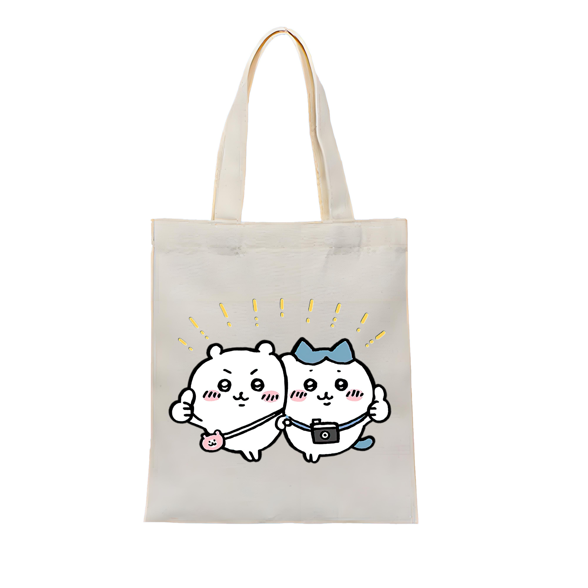（画像用） ちいかわ ちいかわ Chii-kawa chiikawa 縦型キャンバス生地手提げバッグ　トートバッグ
