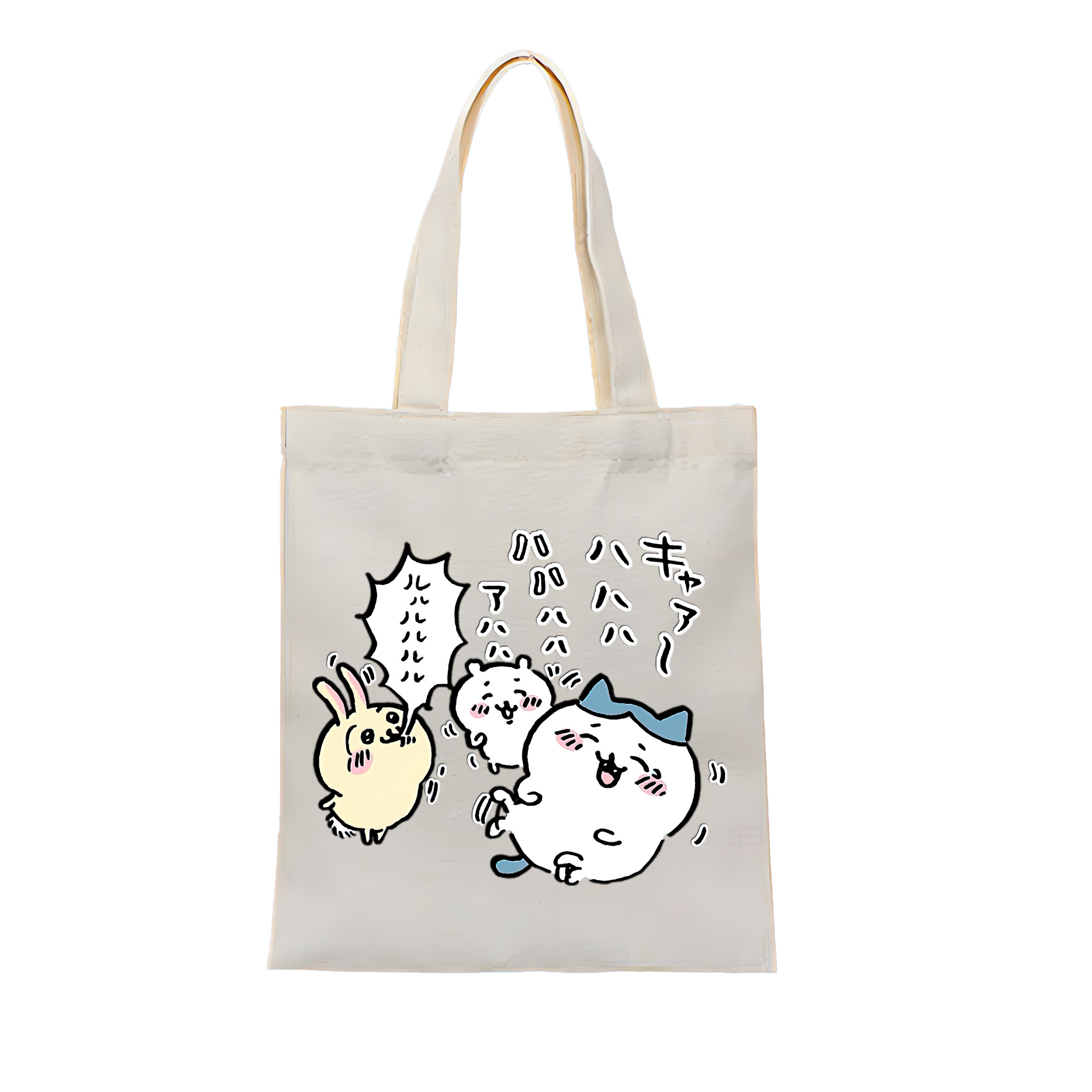 （画像用） ちいかわ うさぎ Chii-kawa usagi 縦型キャンバス生地手提げバッグ　トートバッグ