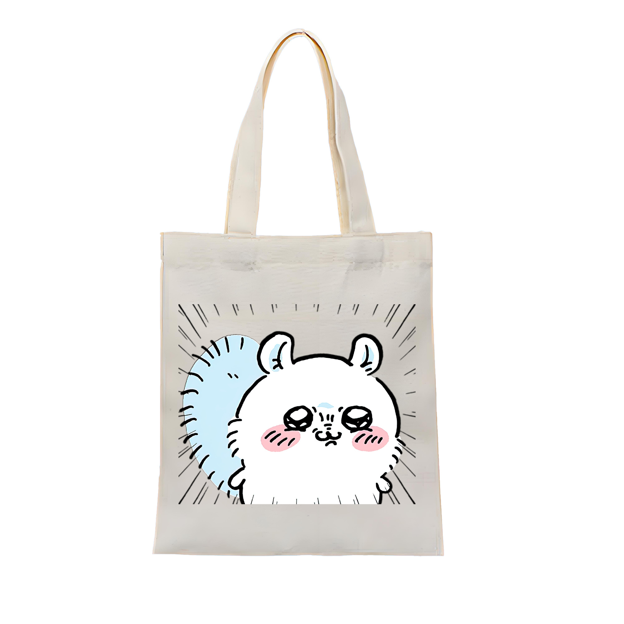 （画像用） ちいかわ モモンガ Chii-kawa Momonga 縦型キャンバス生地手提げバッグ　トートバッグ