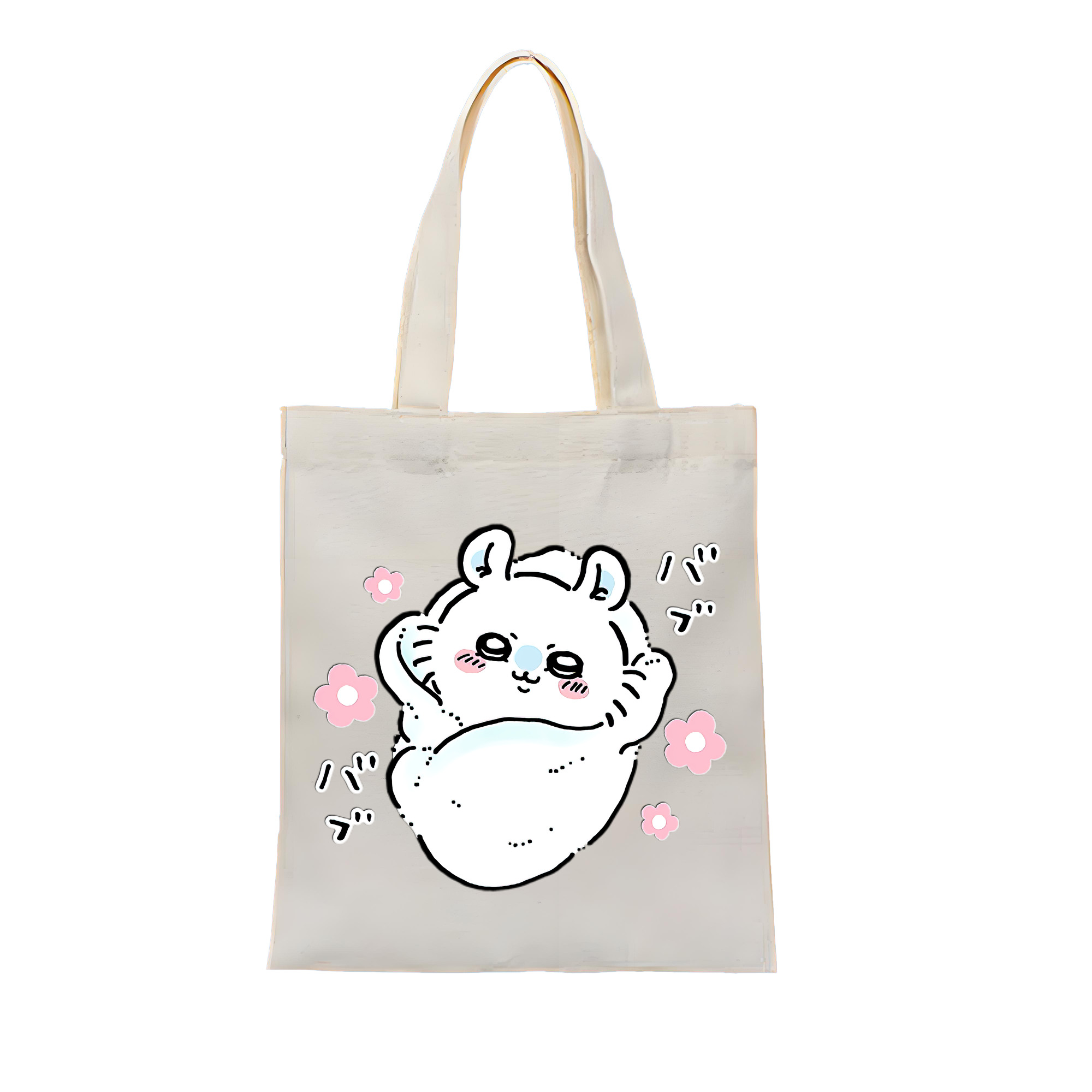 （画像用） ちいかわ モモンガ Chii-kawa Momonga 縦型キャンバス生地手提げバッグ　トートバッグ