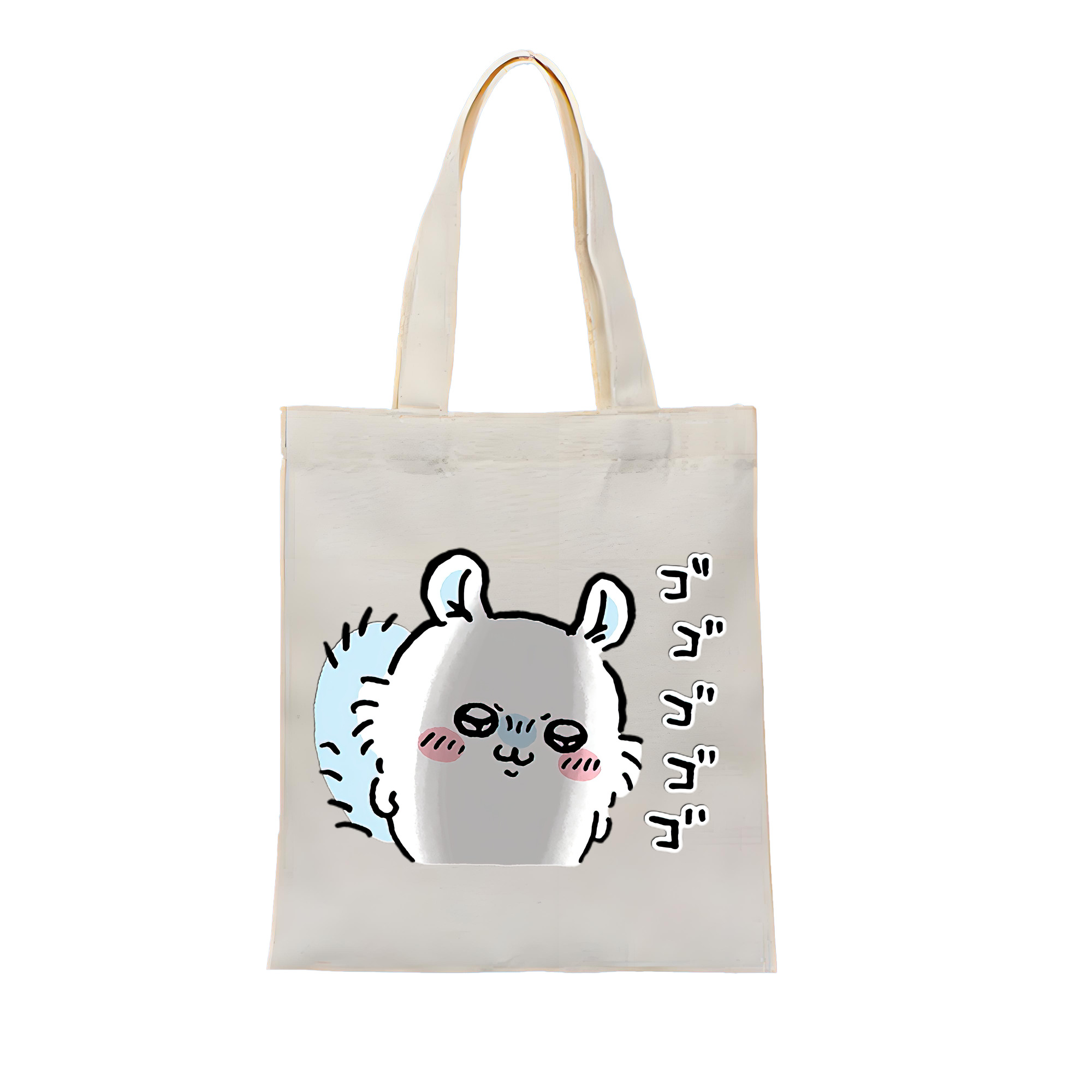 （画像用） ちいかわ モモンガ Chii-kawa Momonga 縦型キャンバス生地手提げバッグ　トートバッグ