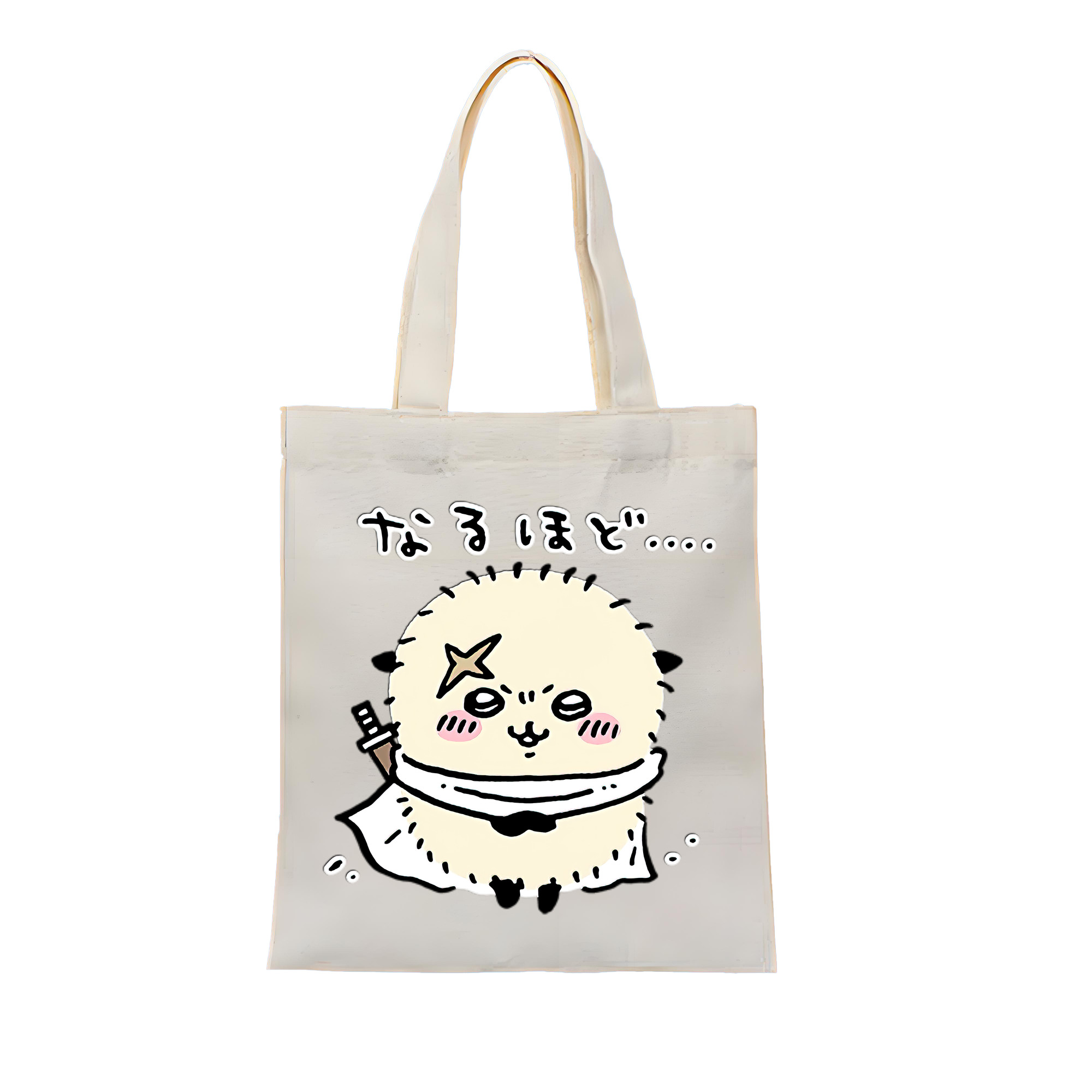 （画像用） ちいかわ ラッコ Chii-kawa Sea otter 縦型キャンバス生地手提げバッグ　トートバッグ