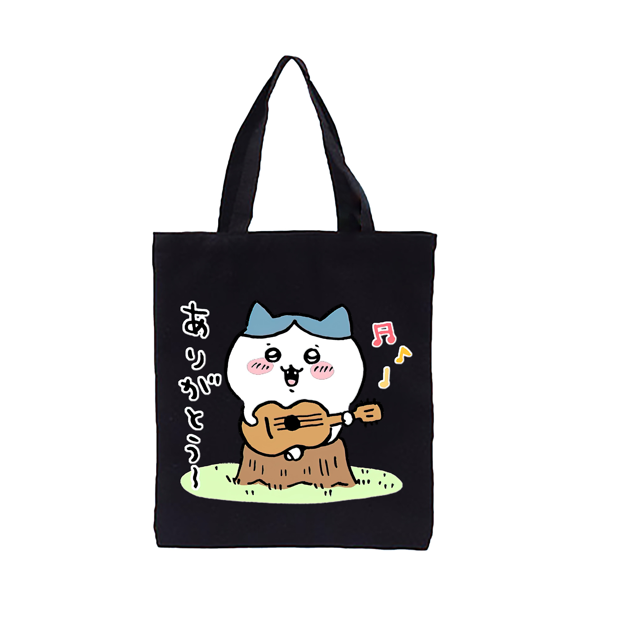 （画像用） ちいかわ ハチワレ Chii-kawa hachiware 縦型キャンバス生地手提げバッグ　トートバッグ